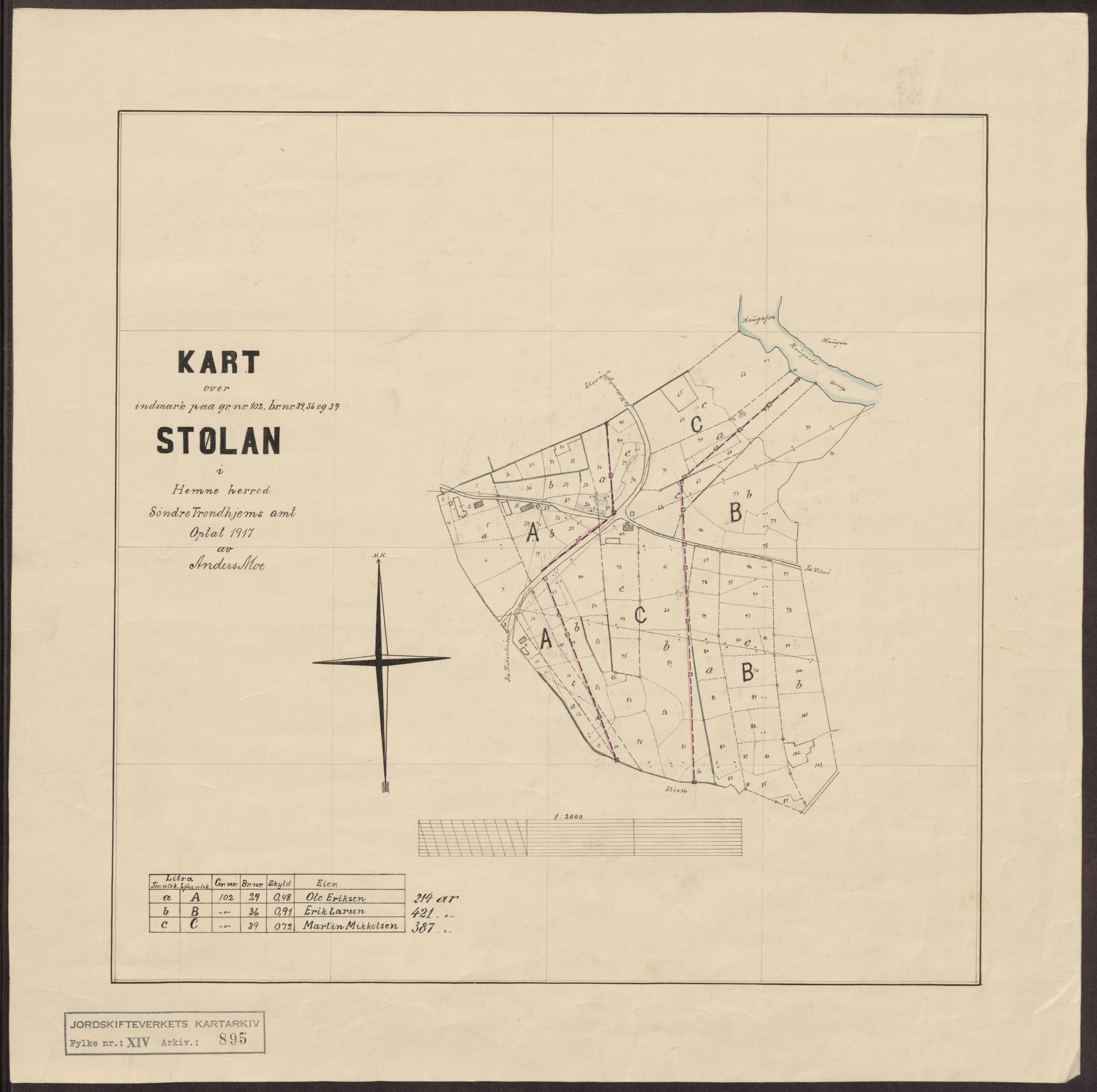 Jordskifteverkets kartarkiv, AV/RA-S-3929/T, 1859-1988, p. 1421