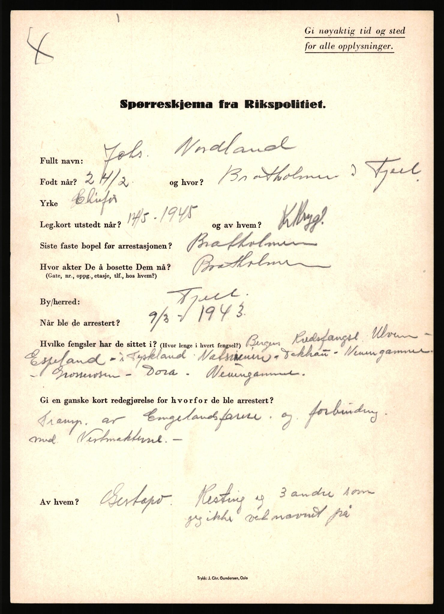 Rikspolitisjefen, AV/RA-S-1560/L/L0012: Mogensen, Øivind - Noraas, Lars, 1940-1945, p. 1018