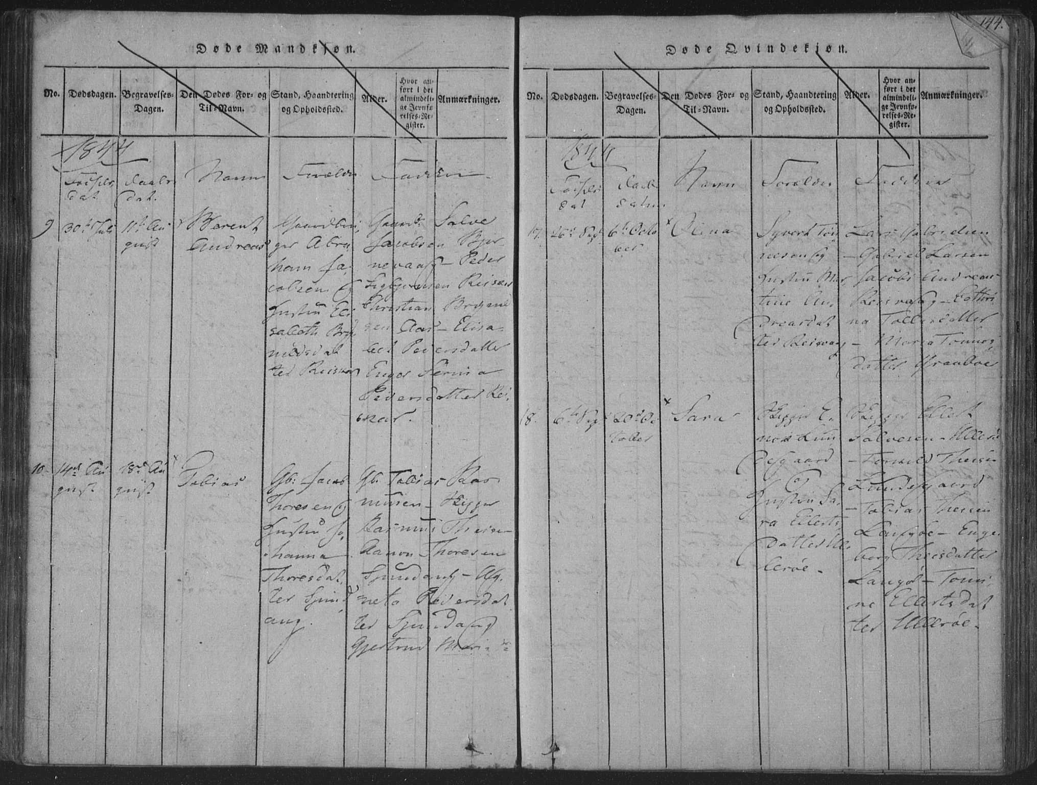 Herad sokneprestkontor, AV/SAK-1111-0018/F/Fa/Fab/L0002: Parish register (official) no. A 2, 1816-1844, p. 141