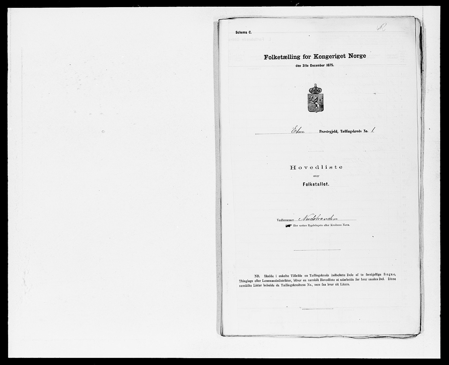 SAB, 1875 census for 1211P Etne, 1875, p. 2