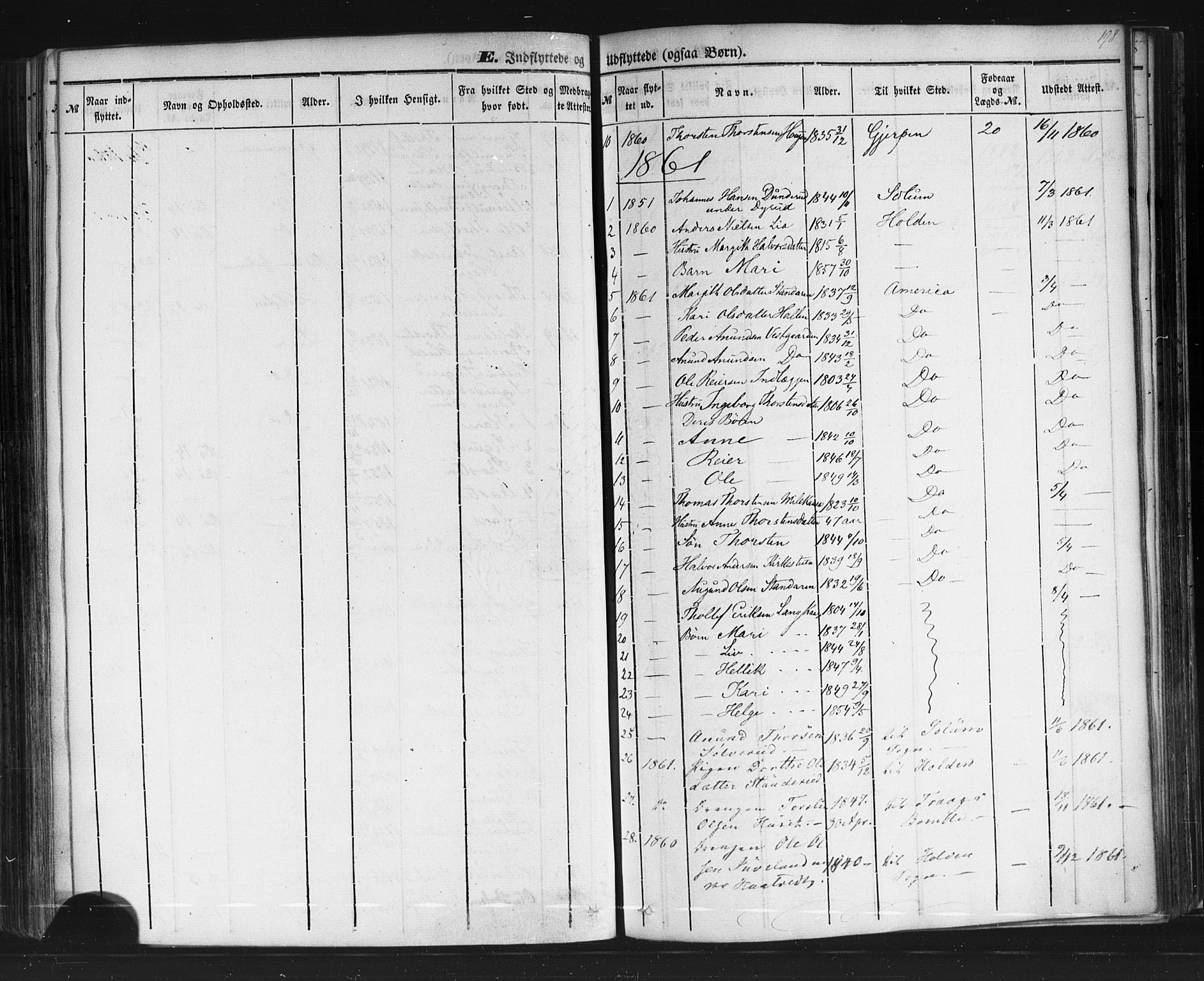 Sauherad kirkebøker, AV/SAKO-A-298/F/Fb/L0001: Parish register (official) no. II 1, 1851-1877, p. 198