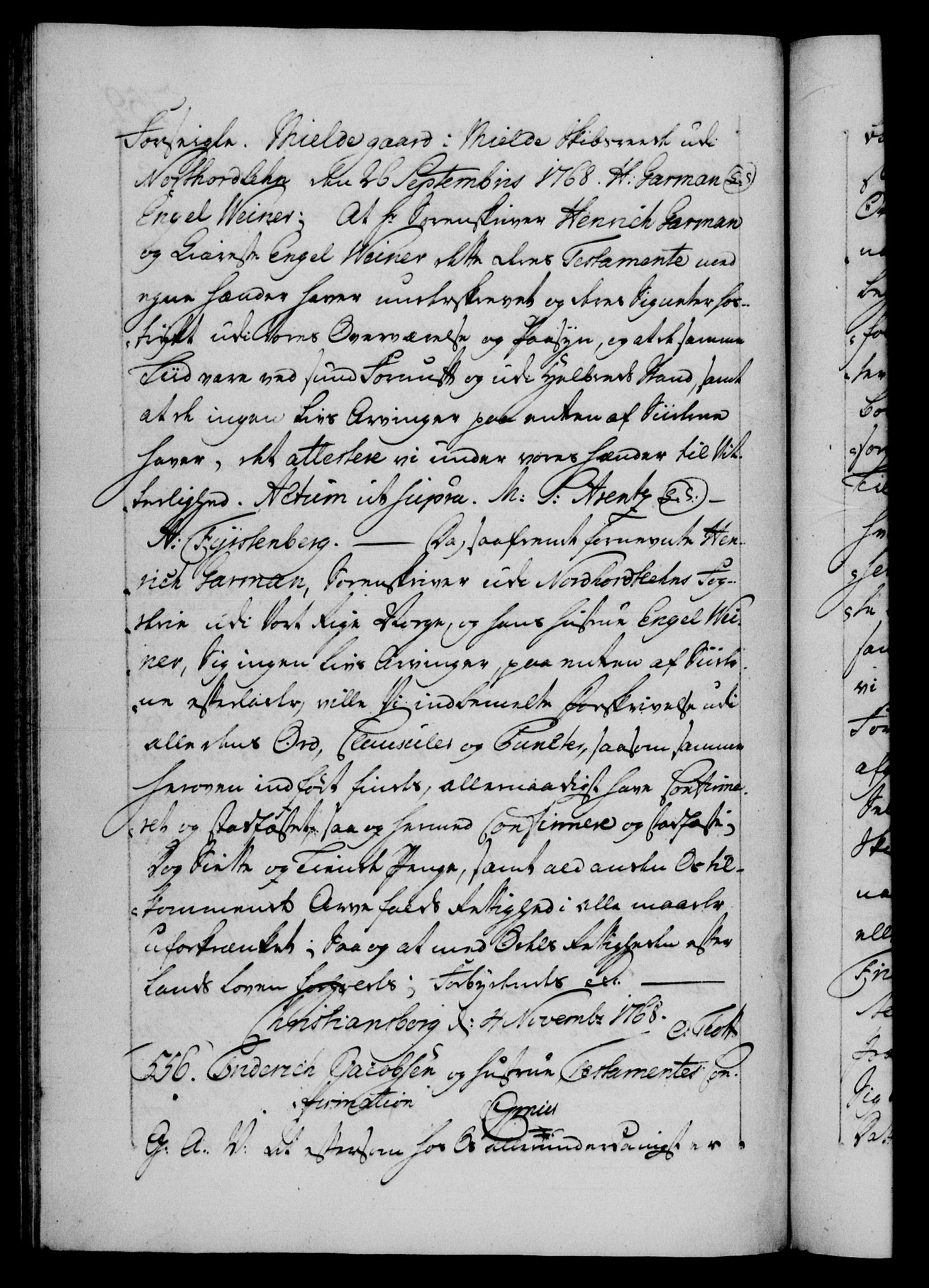 Danske Kanselli 1572-1799, RA/EA-3023/F/Fc/Fca/Fcaa/L0043: Norske registre, 1766-1768, p. 759b