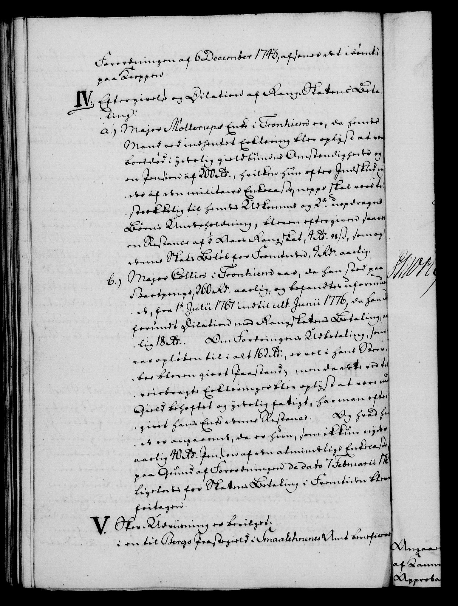 Rentekammeret, Kammerkanselliet, AV/RA-EA-3111/G/Gf/Gfa/L0059: Norsk relasjons- og resolusjonsprotokoll (merket RK 52.59), 1777, p. 186