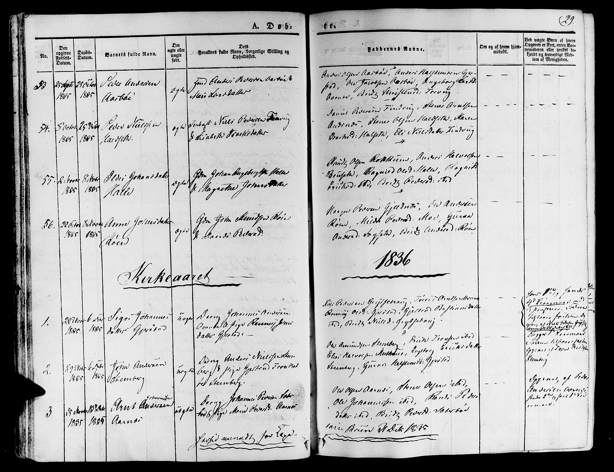 Ministerialprotokoller, klokkerbøker og fødselsregistre - Møre og Romsdal, SAT/A-1454/592/L1024: Parish register (official) no. 592A03 /1, 1831-1849, p. 29