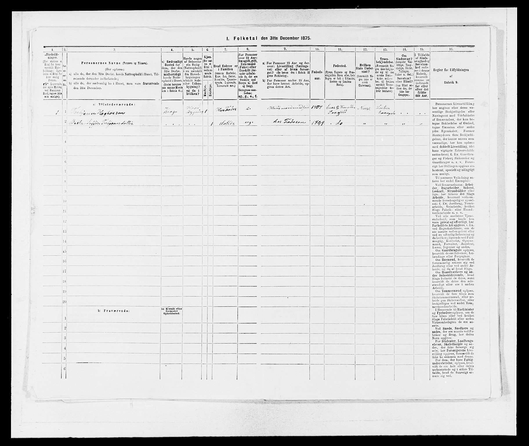 SAB, 1875 census for 1224P Kvinnherad, 1875, p. 541