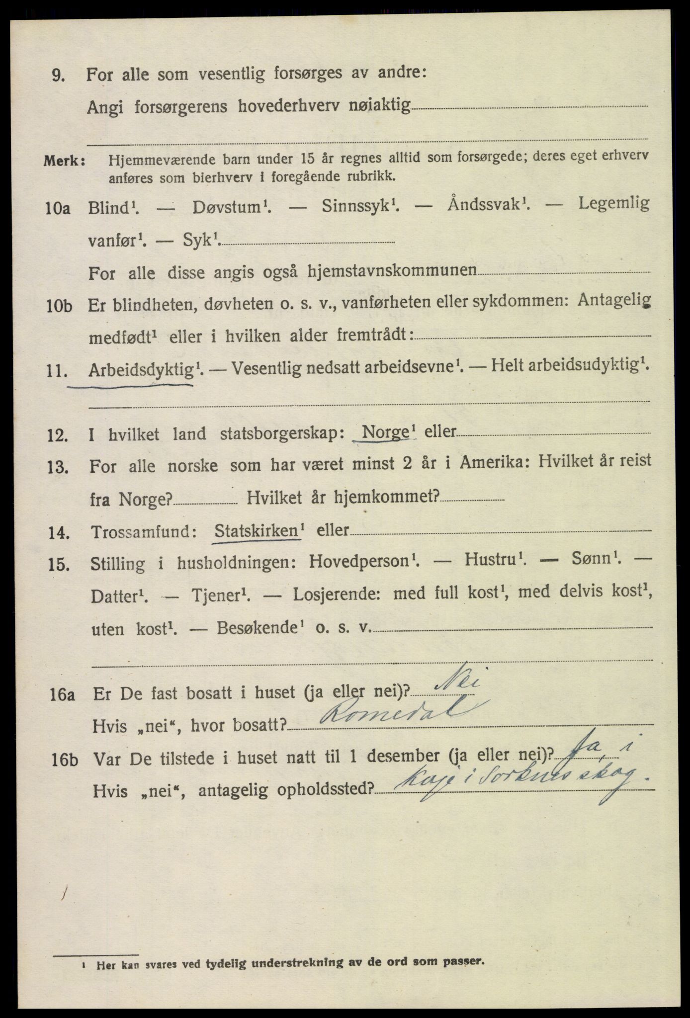 SAH, 1920 census for Åmot, 1920, p. 5064