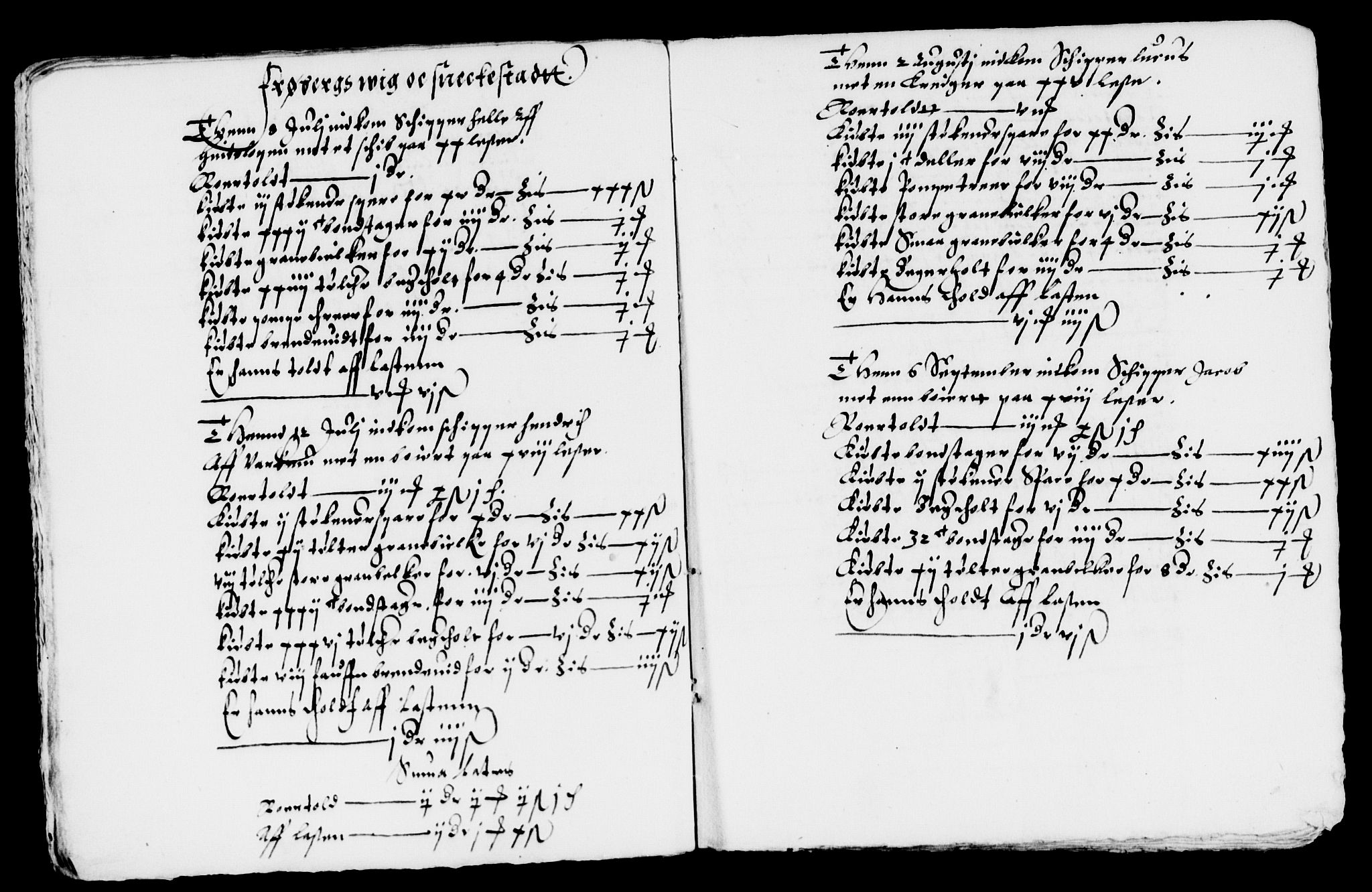 Rentekammeret inntil 1814, Reviderte regnskaper, Lensregnskaper, AV/RA-EA-5023/R/Rb/Rbo/L0001: Tønsberg len, 1584-1612