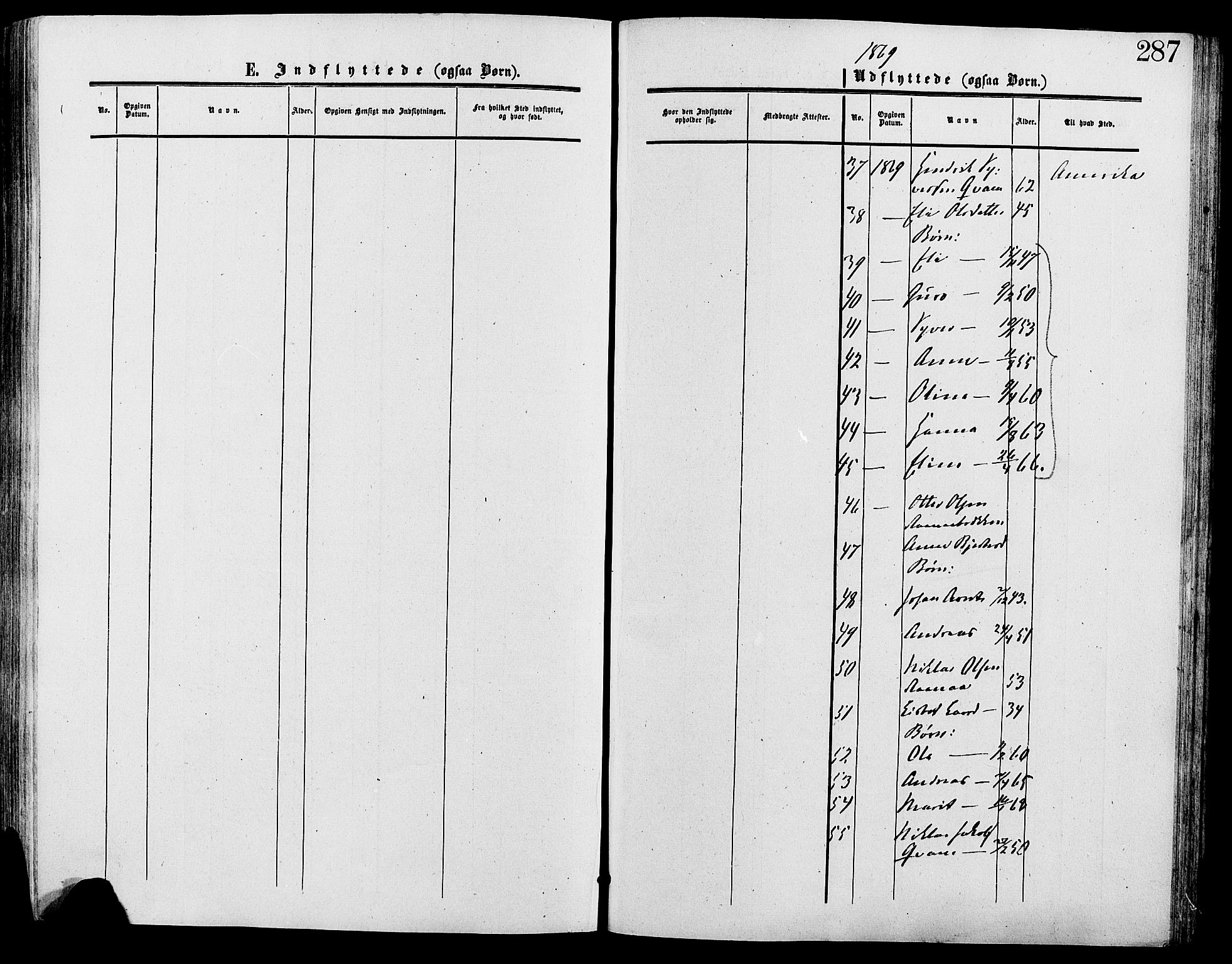 Lesja prestekontor, SAH/PREST-068/H/Ha/Haa/L0009: Parish register (official) no. 9, 1854-1889, p. 287