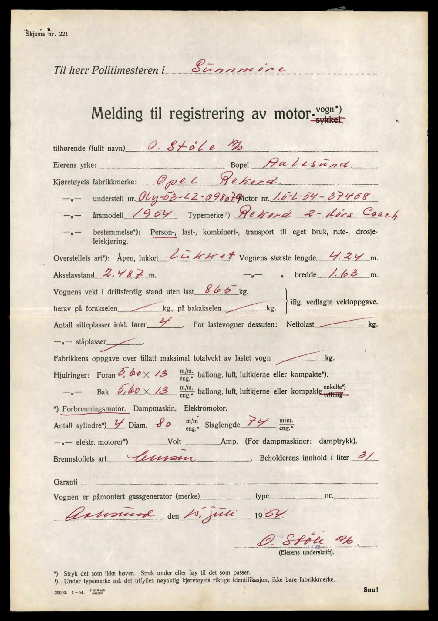 Møre og Romsdal vegkontor - Ålesund trafikkstasjon, AV/SAT-A-4099/F/Fe/L0046: Registreringskort for kjøretøy T 14445 - T 14579, 1927-1998