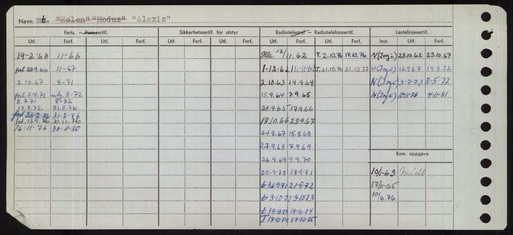 Sjøfartsdirektoratet med forløpere, Skipsmålingen, RA/S-1627/H/Hd/L0001: Fartøy, A-Anv, p. 300