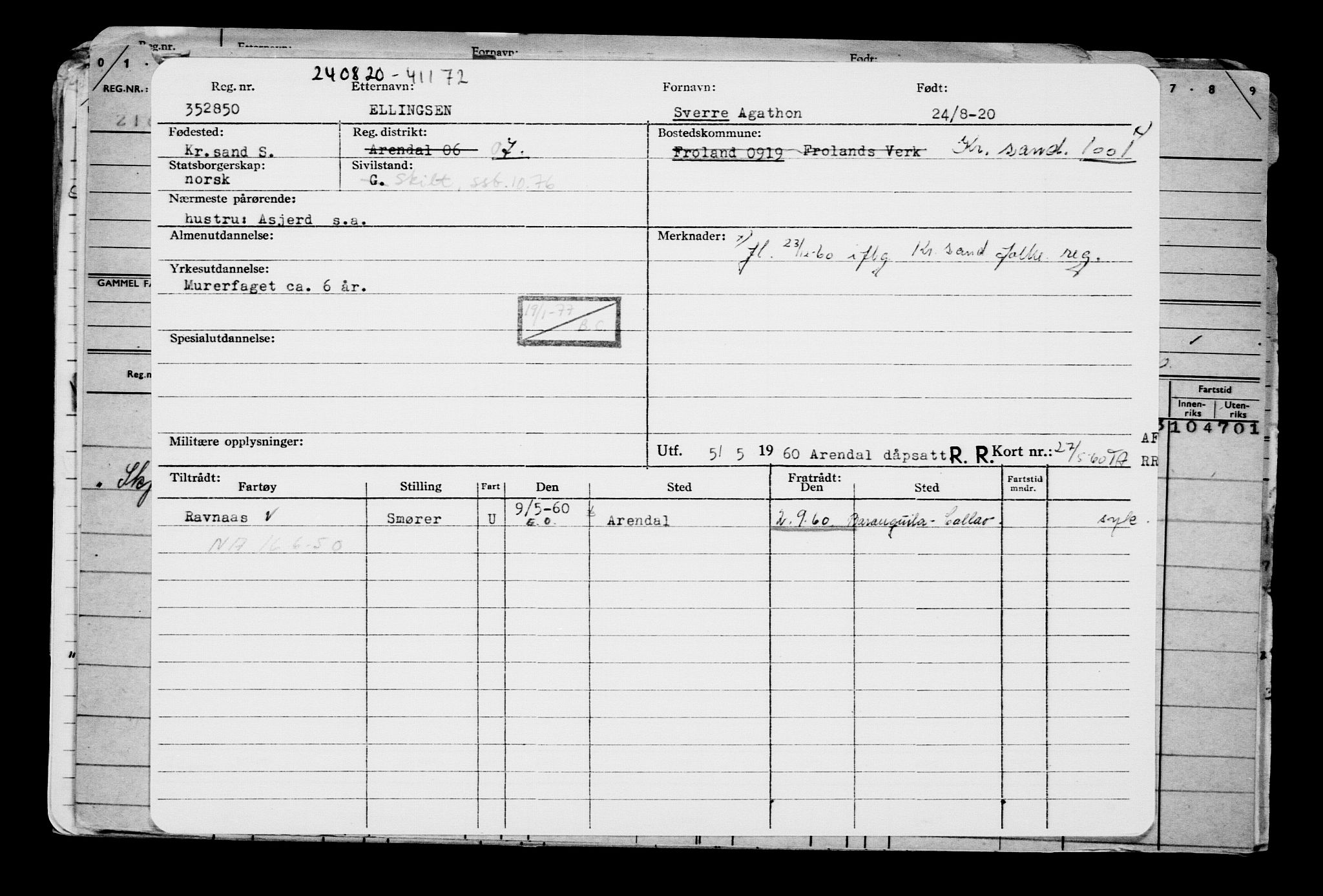 Direktoratet for sjømenn, AV/RA-S-3545/G/Gb/L0184: Hovedkort, 1920, p. 574