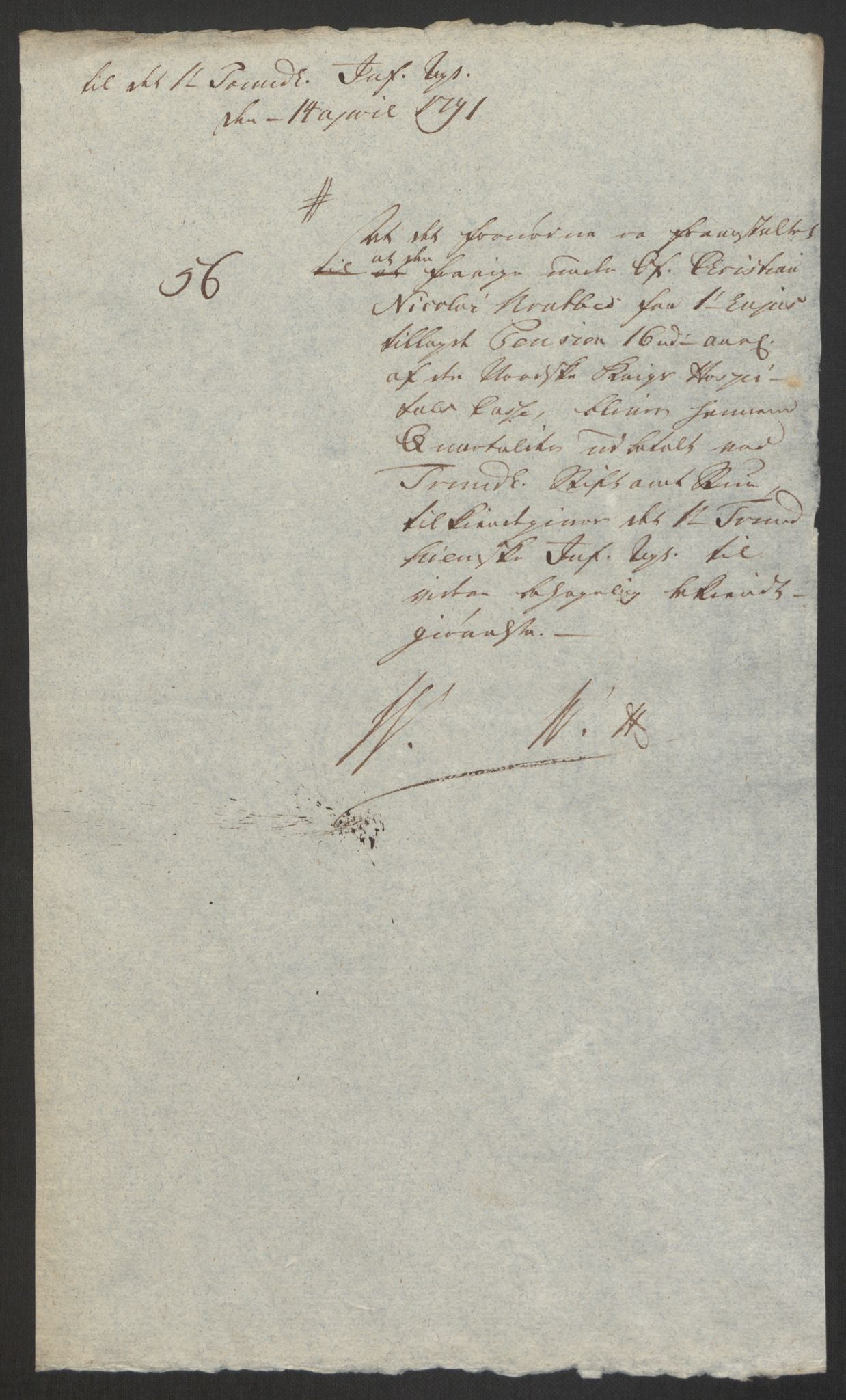Forsvaret, Den norske kvesthuskasse/krigshospitalkasse, AV/RA-RAFA-1887/F/Fa/L0008: Konsepter, 1790-1793, p. 453