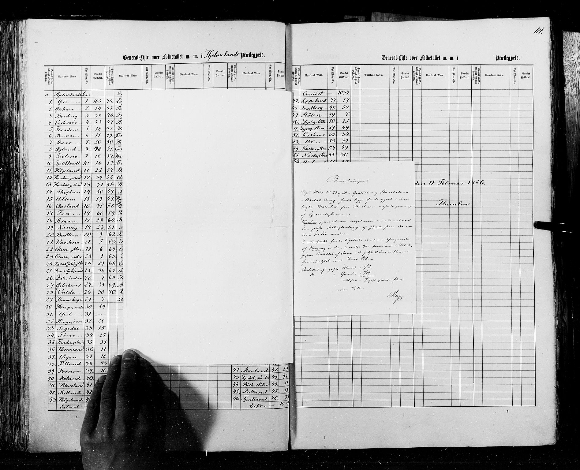 RA, Census 1855, vol. 4: Stavanger amt og Søndre Bergenhus amt, 1855, p. 114