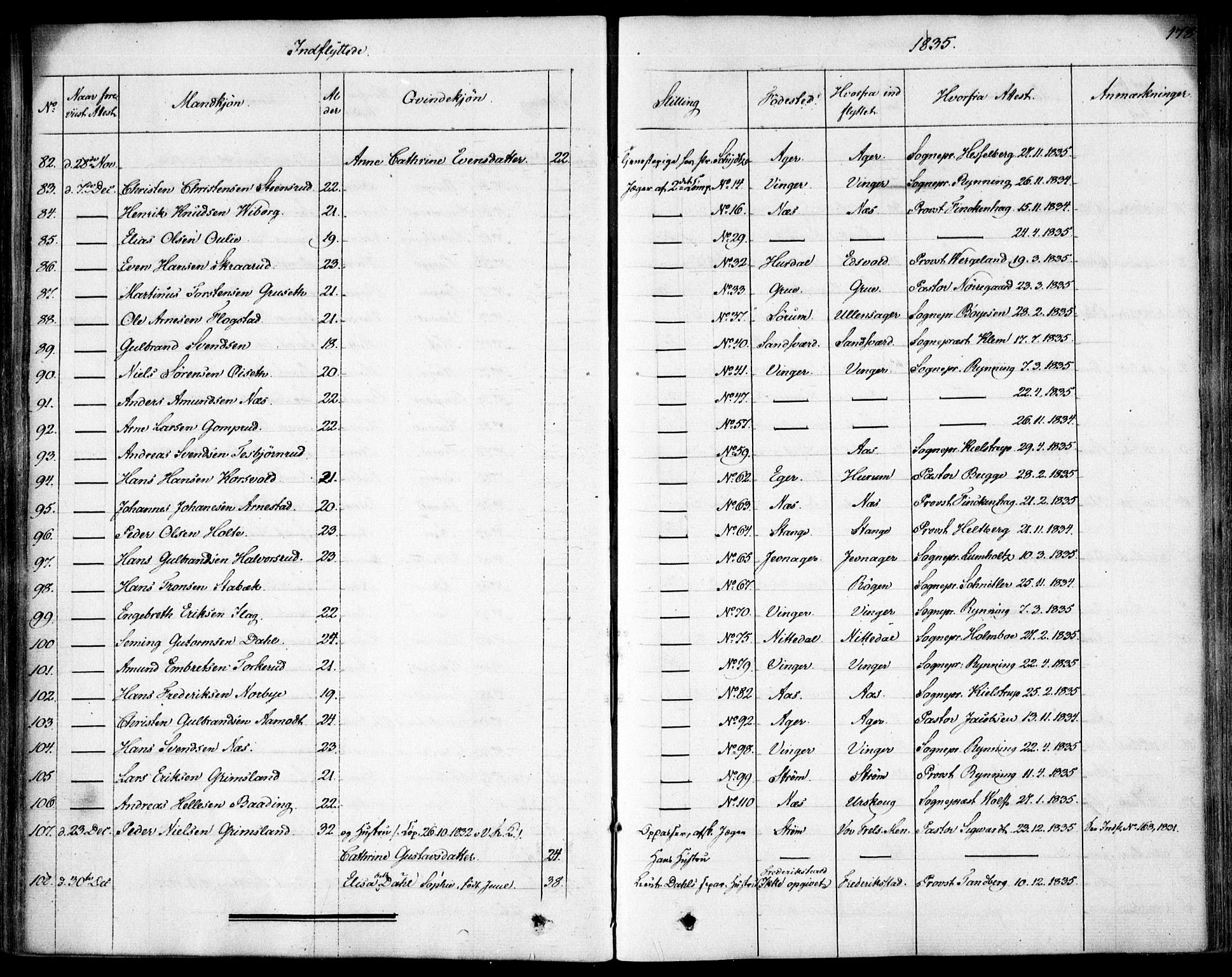 Garnisonsmenigheten Kirkebøker, AV/SAO-A-10846/F/Fa/L0007: Parish register (official) no. 7, 1828-1881, p. 178