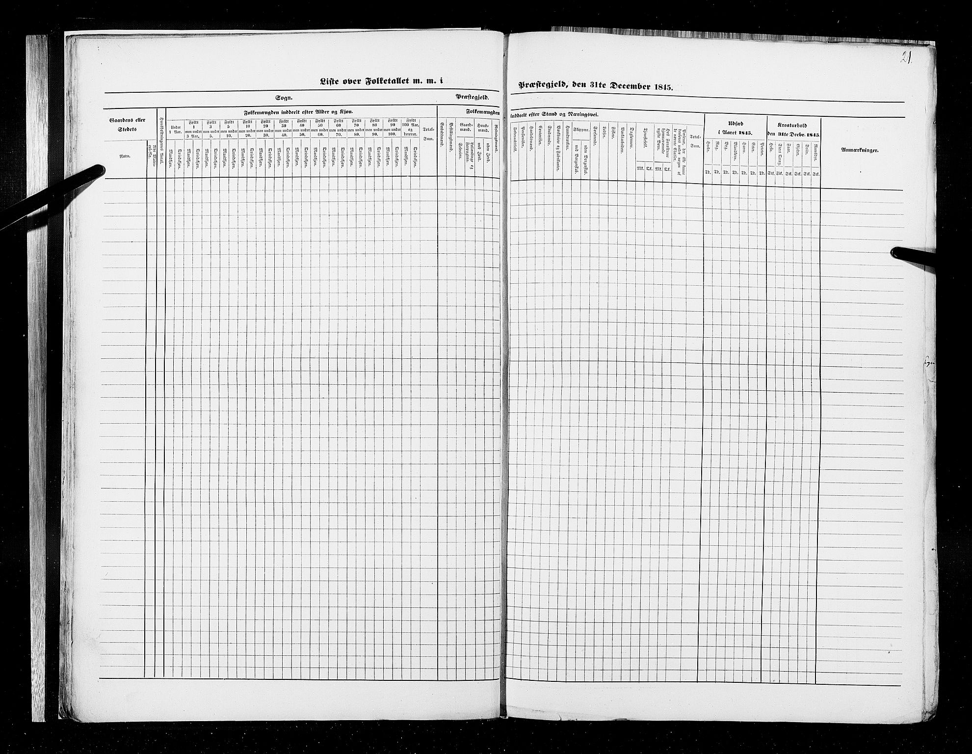 RA, Census 1845, vol. 9A: Nordre Trondhjems amt, 1845, p. 21