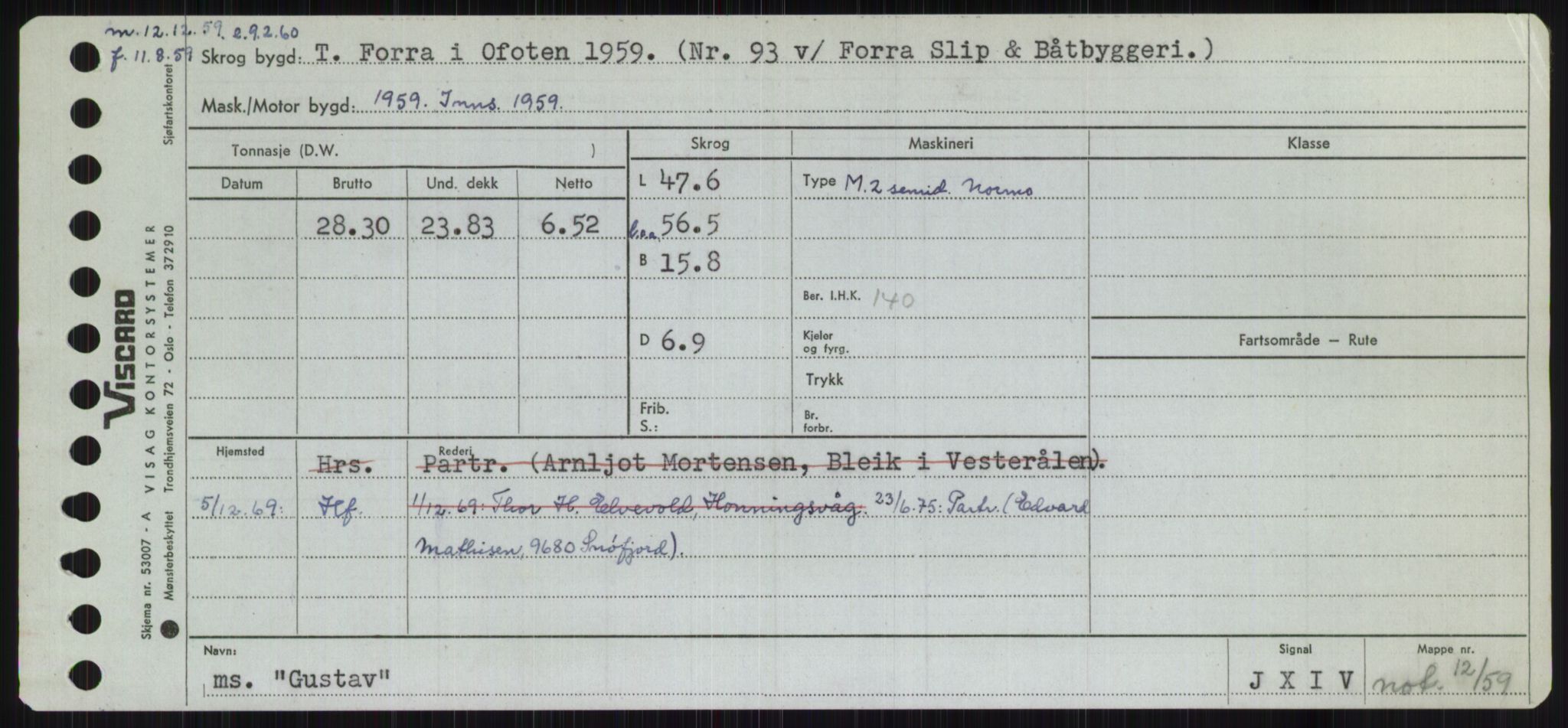 Sjøfartsdirektoratet med forløpere, Skipsmålingen, RA/S-1627/H/Ha/L0002/0002: Fartøy, Eik-Hill / Fartøy, G-Hill, p. 343