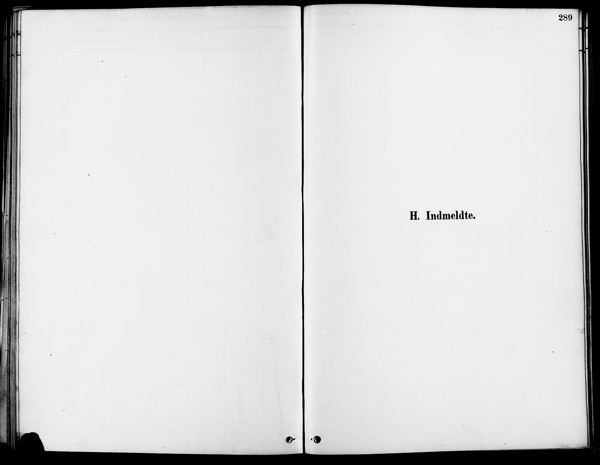 Gamle Aker prestekontor Kirkebøker, SAO/A-10617a/F/L0007: Parish register (official) no. 7, 1882-1890, p. 289