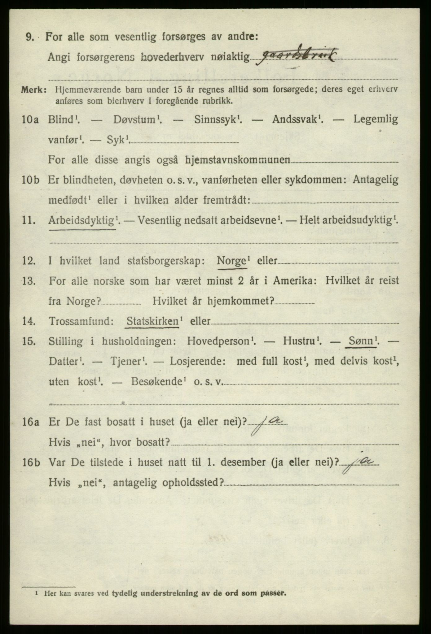 SAB, 1920 census for Stryn, 1920, p. 1683