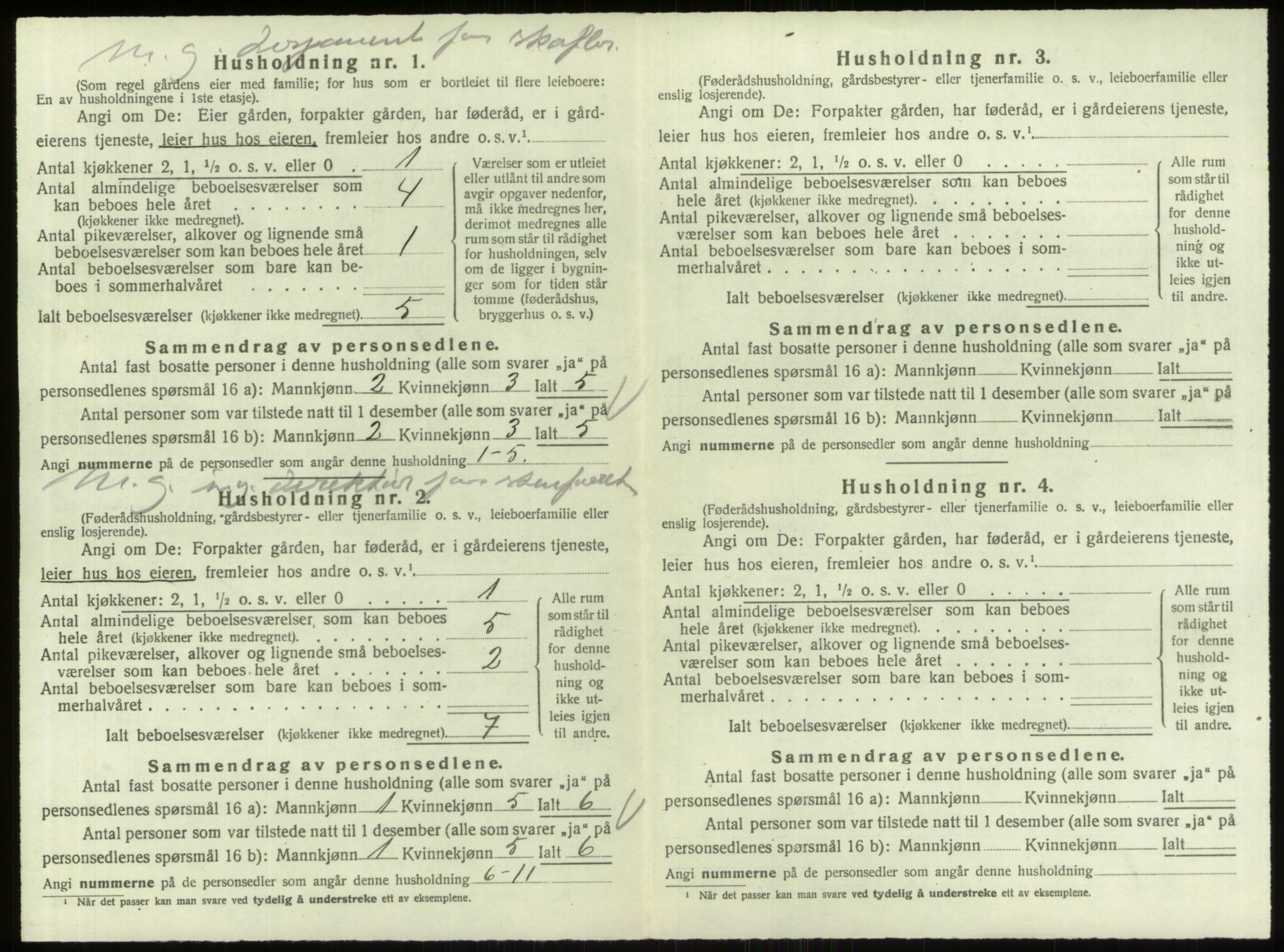 SAO, 1920 census for Berg, 1920, p. 867