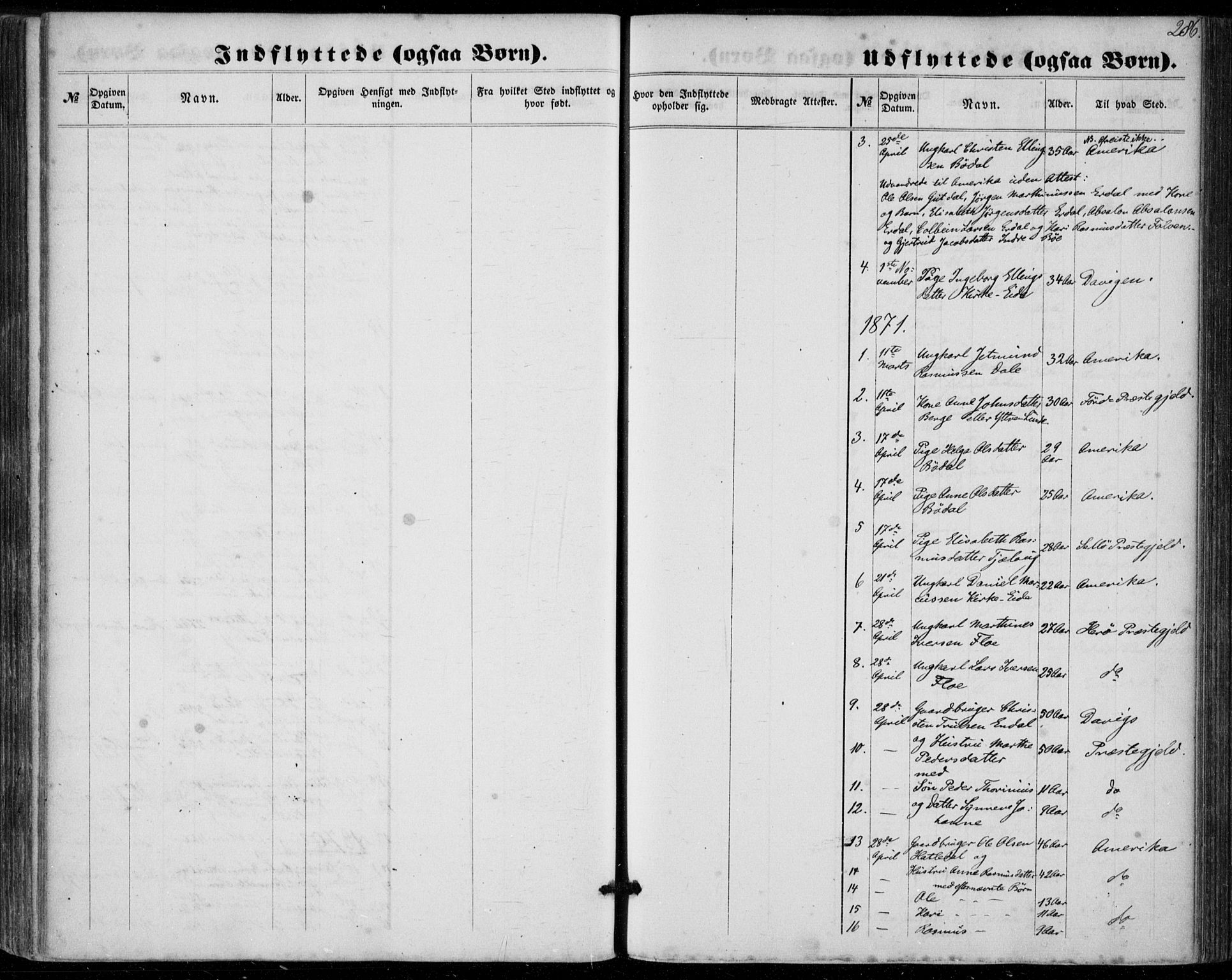 Stryn Sokneprestembete, SAB/A-82501: Parish register (official) no. A 3, 1862-1877, p. 286