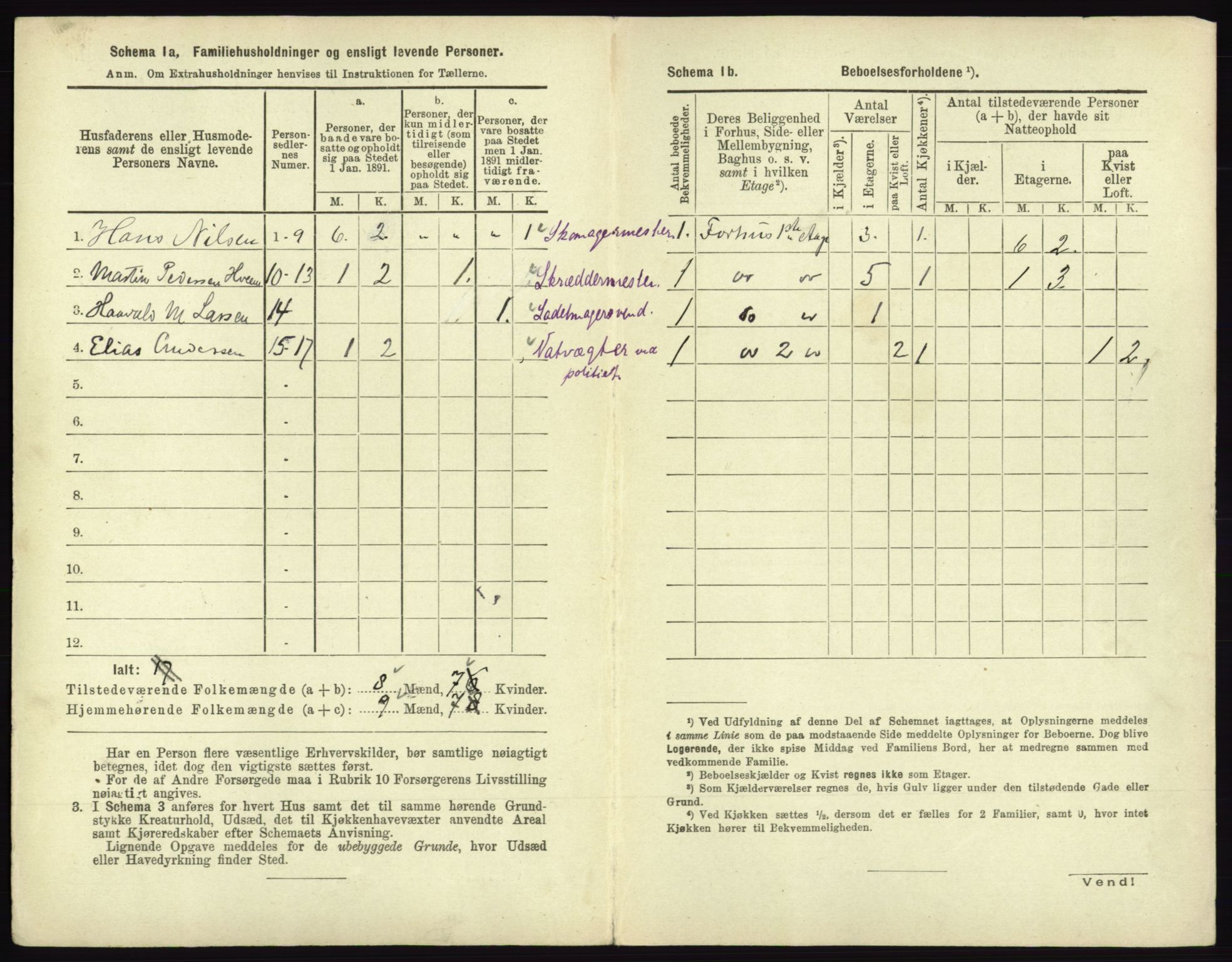 RA, 1891 census for 0602 Drammen, 1891, p. 1500