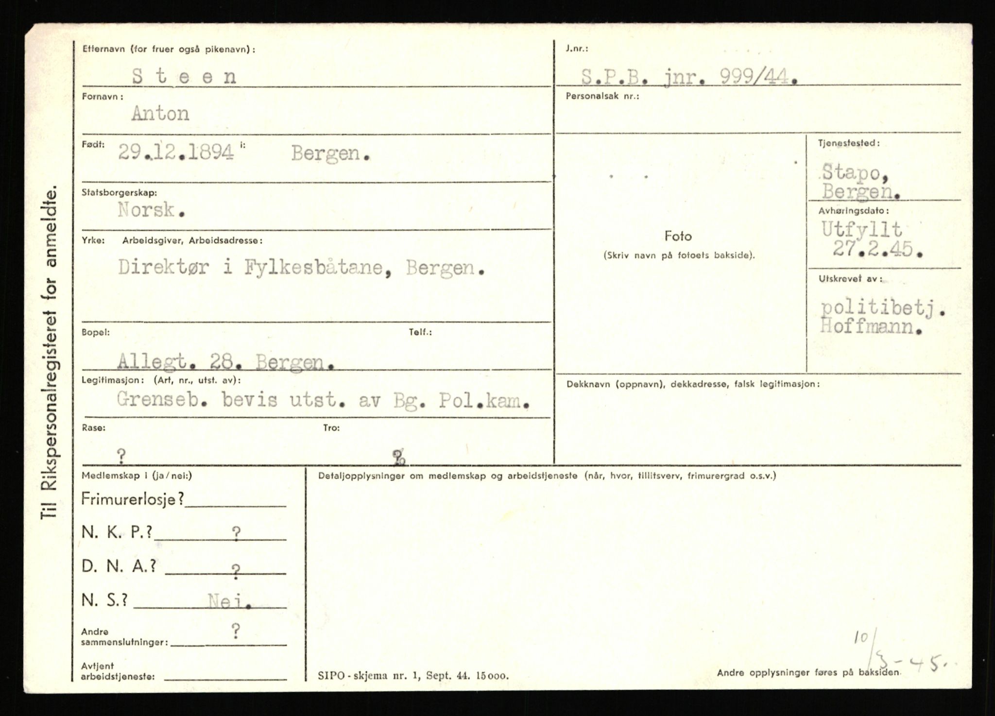 Statspolitiet - Hovedkontoret / Osloavdelingen, AV/RA-S-1329/C/Ca/L0014: Seterlien - Svartås, 1943-1945, p. 3108