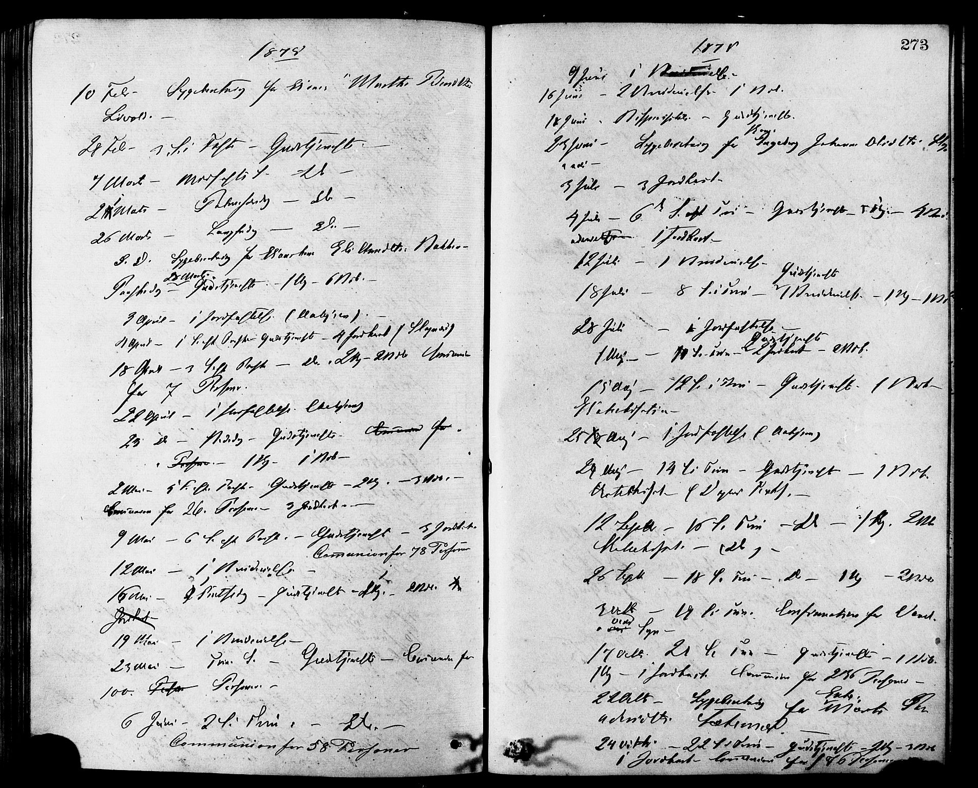 Ministerialprotokoller, klokkerbøker og fødselsregistre - Møre og Romsdal, AV/SAT-A-1454/501/L0007: Parish register (official) no. 501A07, 1868-1884, p. 273