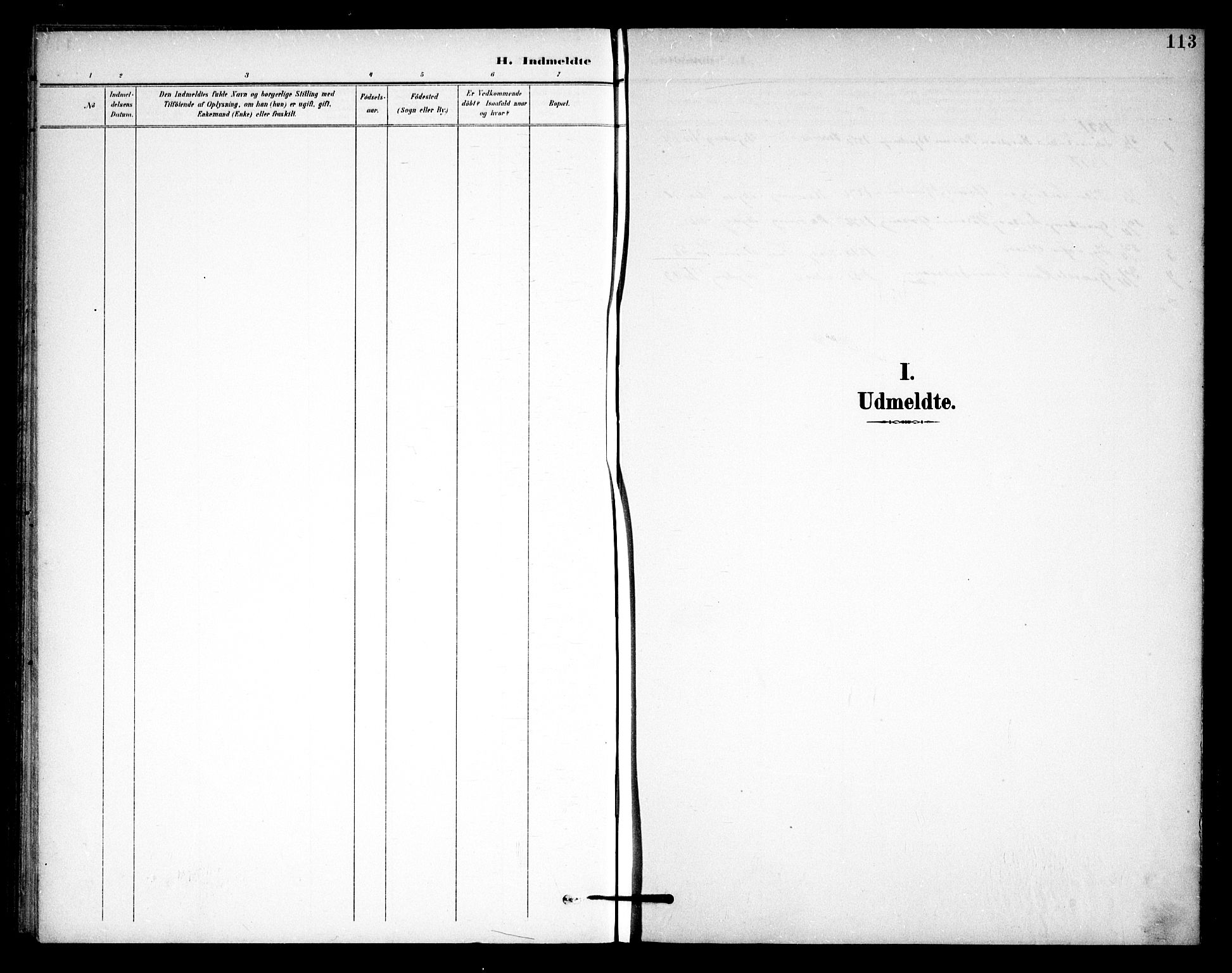 Skjeberg prestekontor Kirkebøker, SAO/A-10923/F/Fb/L0002: Parish register (official) no. II 2, 1895-1910, p. 113