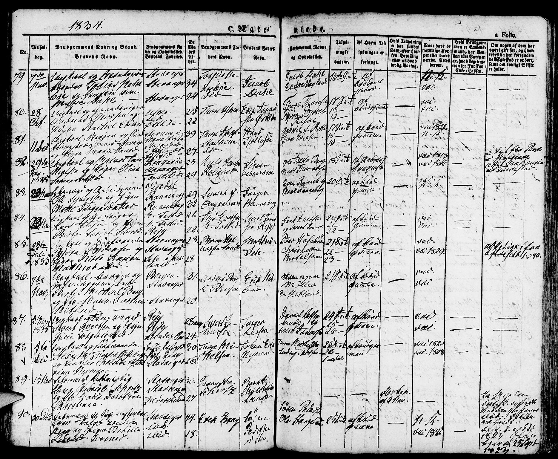 Domkirken sokneprestkontor, AV/SAST-A-101812/001/30/30BA/L0011: Parish register (official) no. A 11, 1832-1856