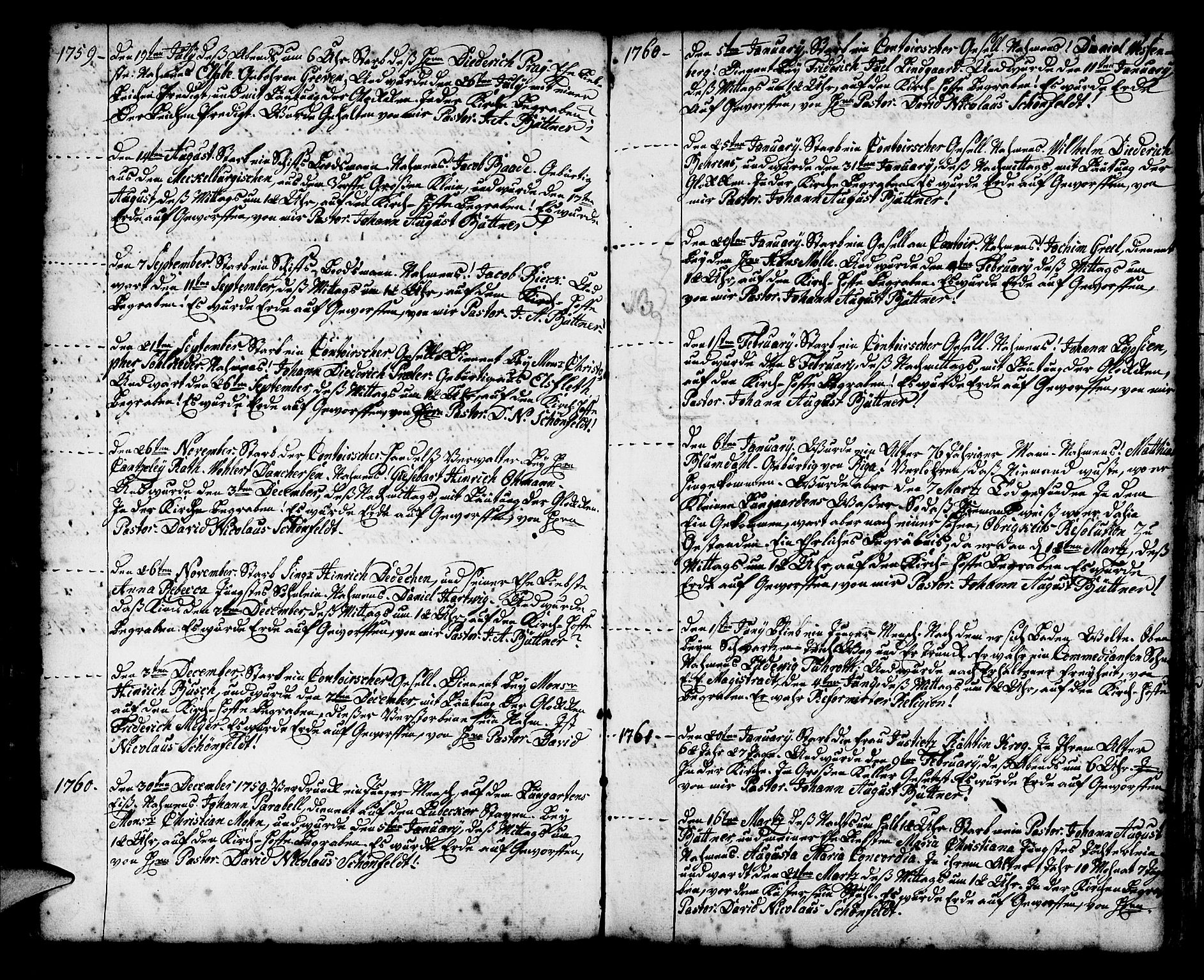 Mariakirken Sokneprestembete, SAB/A-76901/H/Haa/L0002: Parish register (official) no. A 2, 1748-1807, p. 101