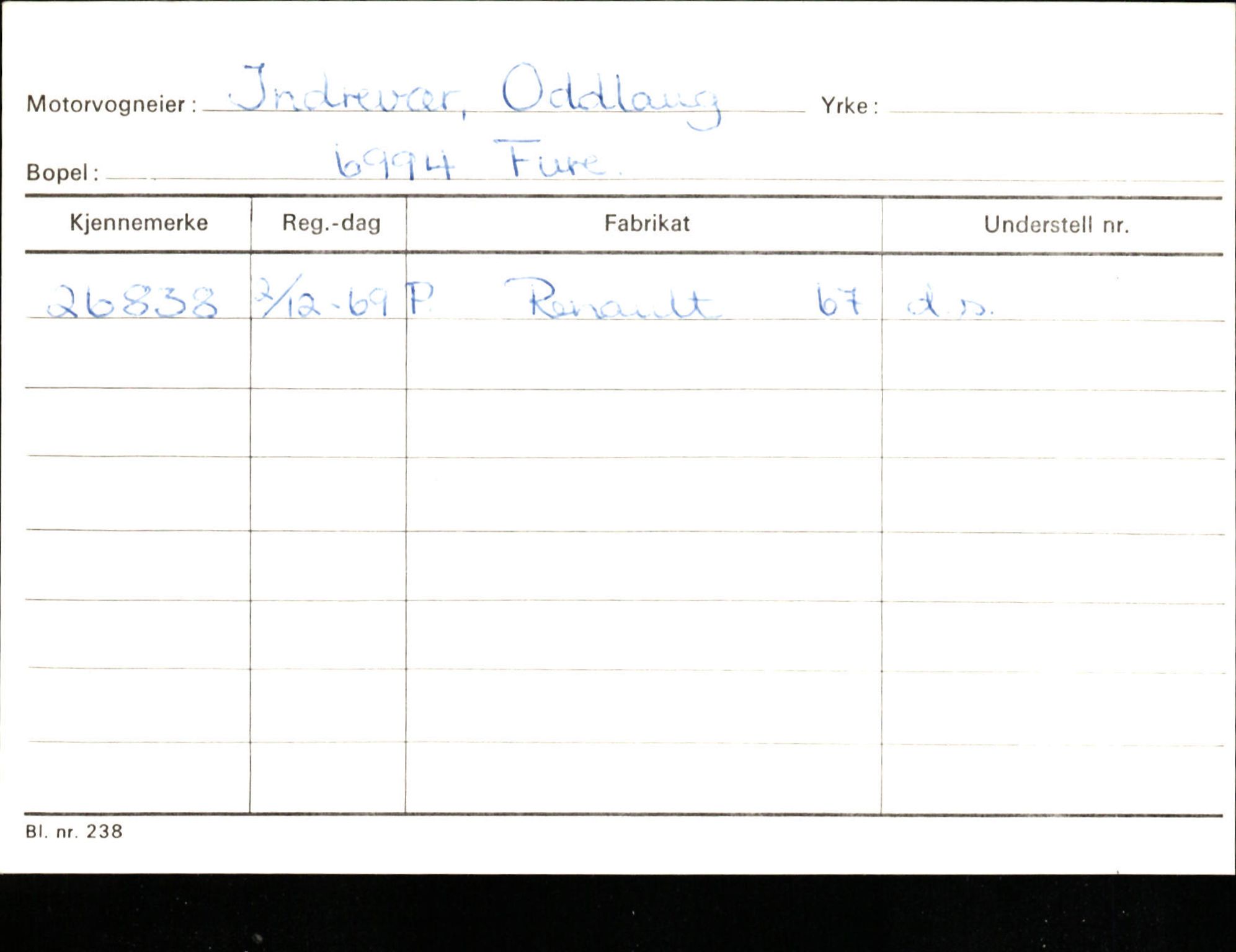 Statens vegvesen, Sogn og Fjordane vegkontor, AV/SAB-A-5301/4/F/L0132: Eigarregister Askvoll A-Å. Balestrand A-Å, 1945-1975, p. 656