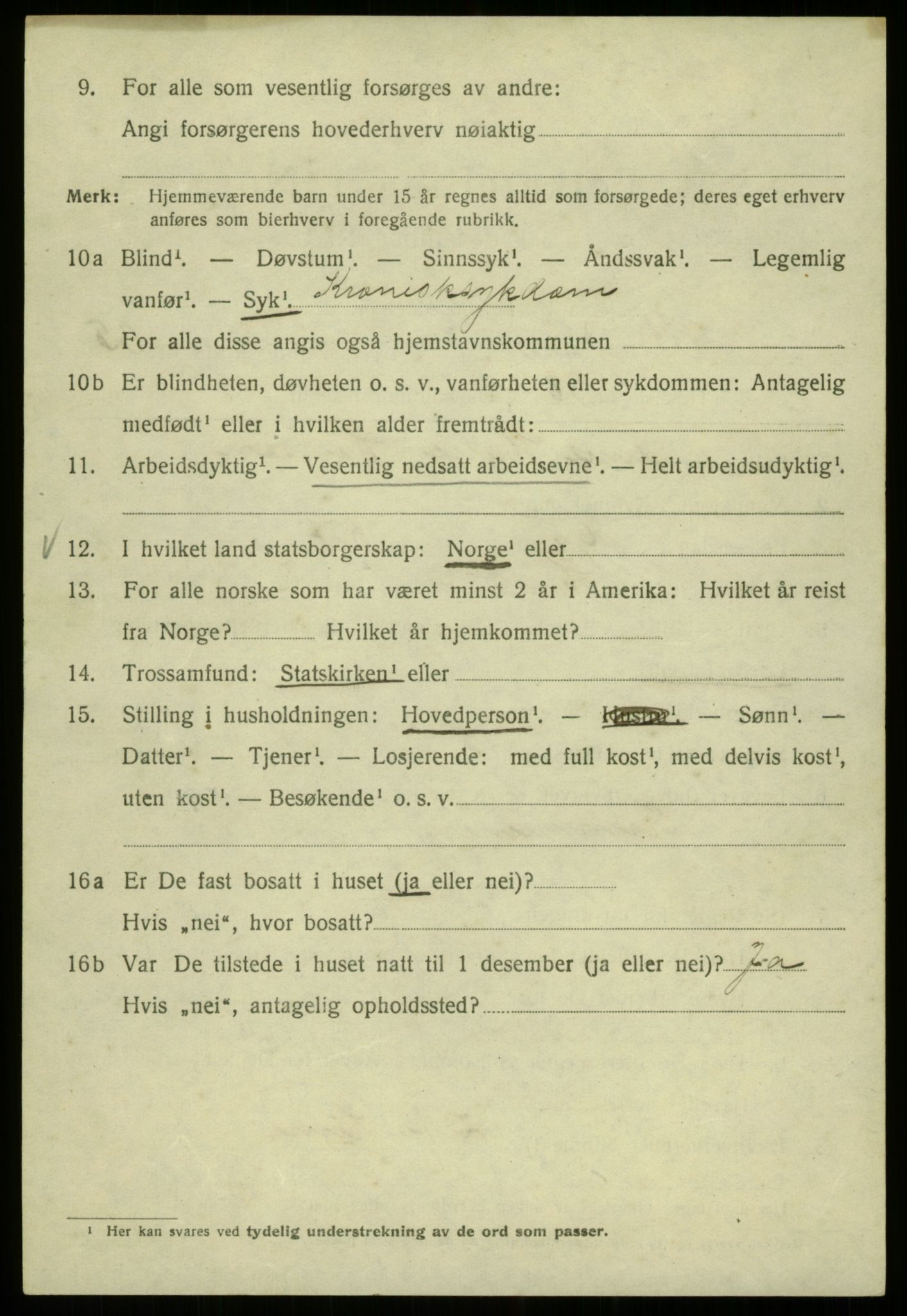 SAB, 1920 census for Bergen, 1920, p. 102747