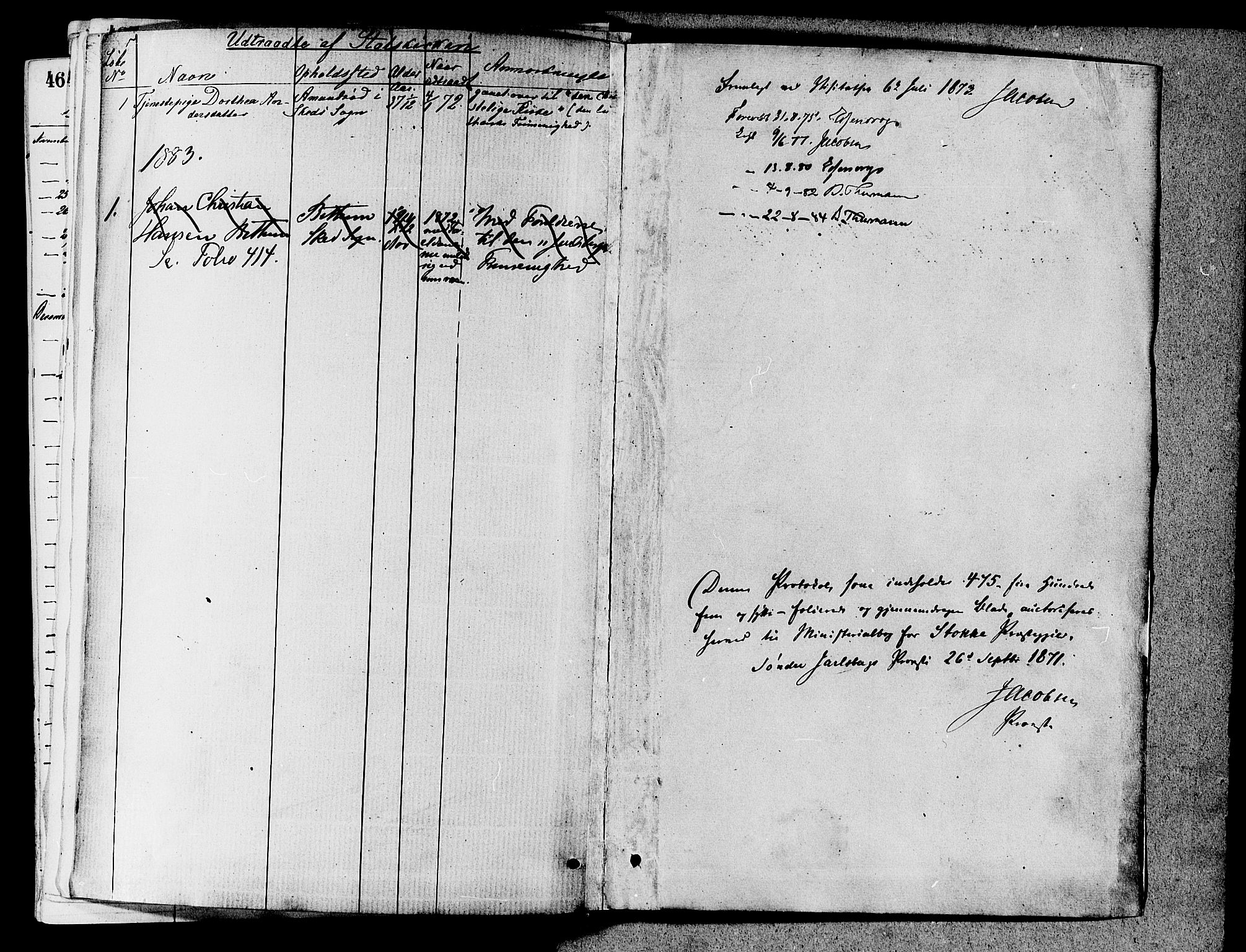 Stokke kirkebøker, AV/SAKO-A-320/F/Fa/L0009: Parish register (official) no. I 9, 1872-1883