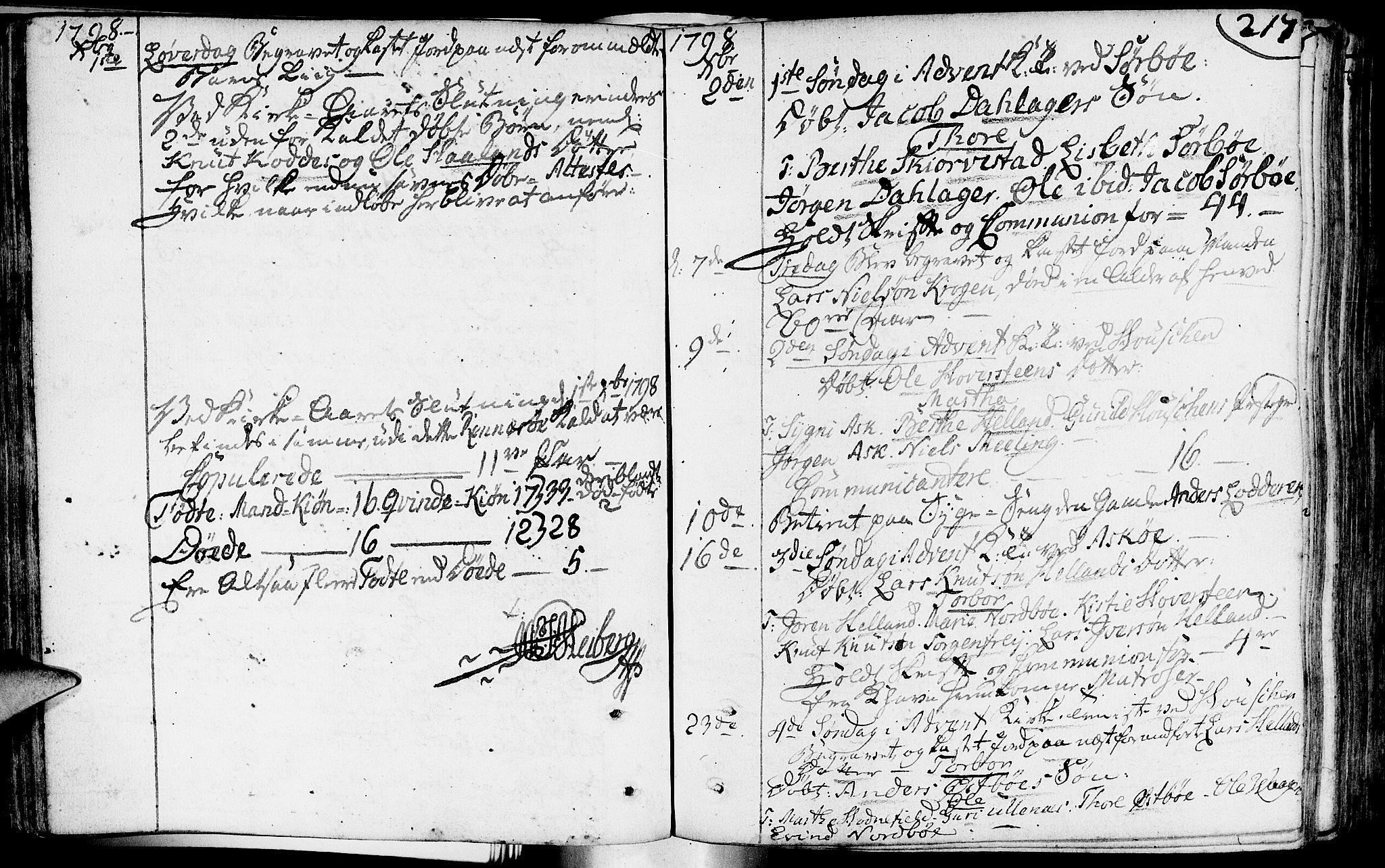 Rennesøy sokneprestkontor, SAST/A -101827/H/Ha/Haa/L0003: Parish register (official) no. A 3, 1772-1815, p. 217