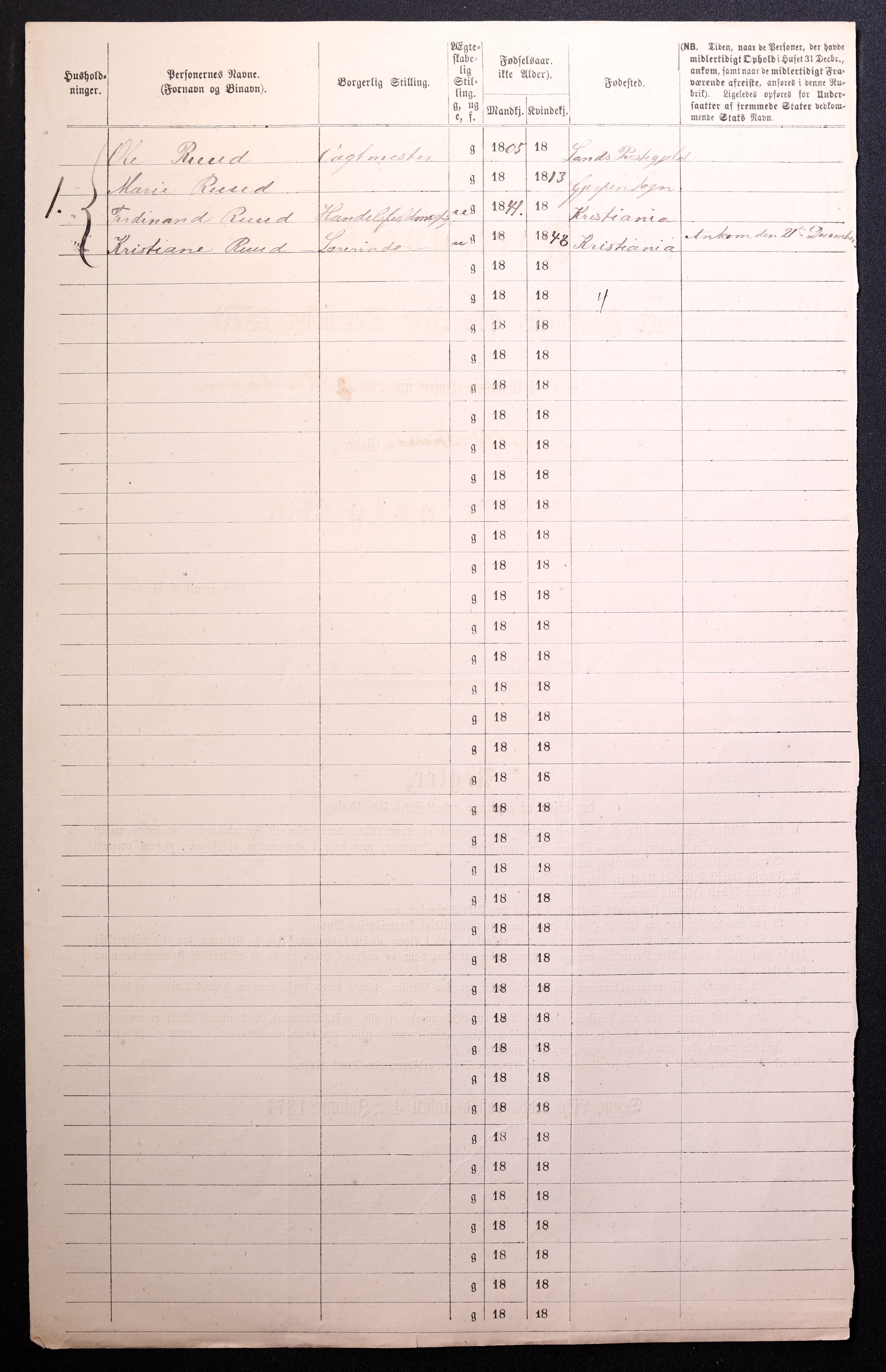 RA, 1870 census for 0301 Kristiania, 1870, p. 1948