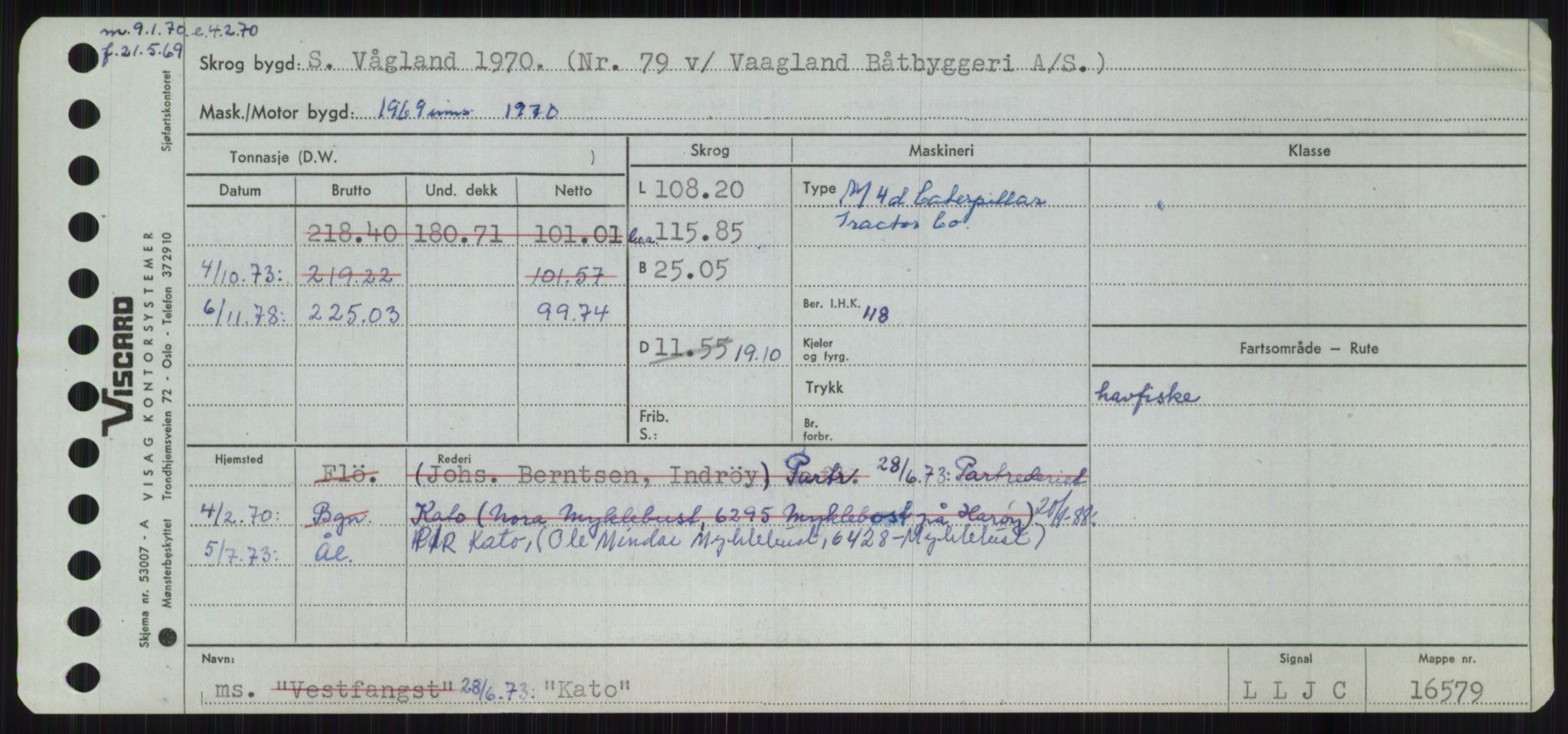 Sjøfartsdirektoratet med forløpere, Skipsmålingen, RA/S-1627/H/Ha/L0003/0001: Fartøy, Hilm-Mar / Fartøy, Hilm-Kol, p. 723