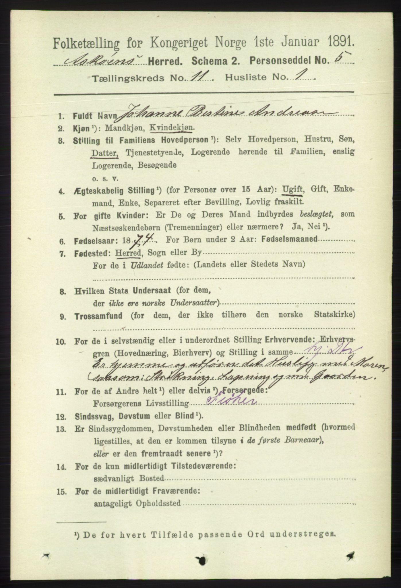 RA, 1891 census for 1247 Askøy, 1891, p. 7279