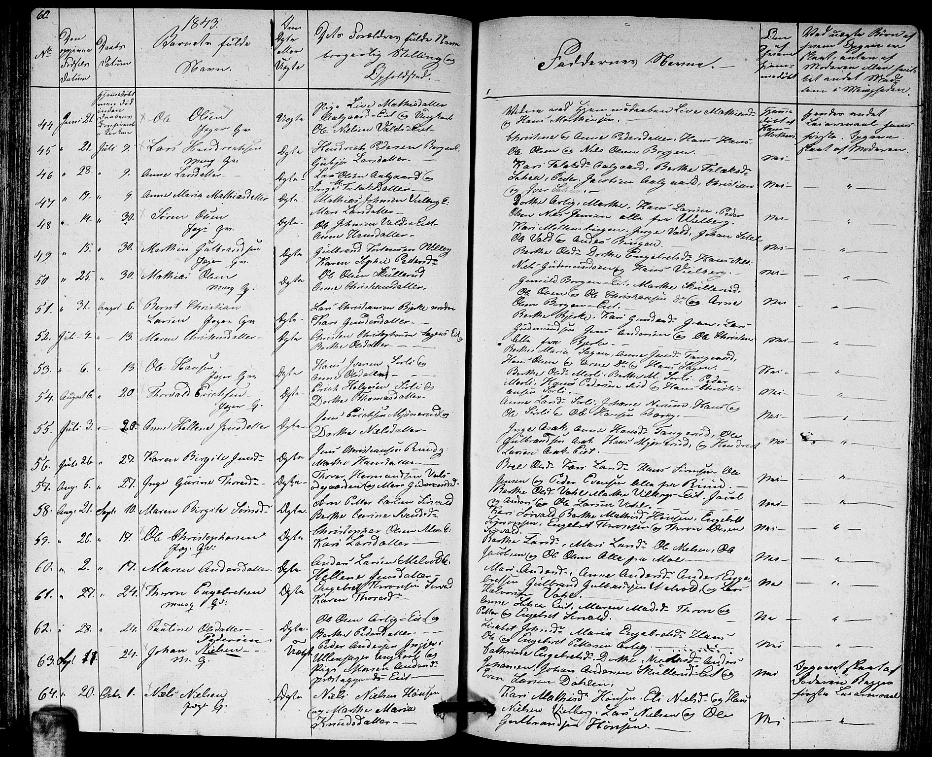 Sørum prestekontor Kirkebøker, AV/SAO-A-10303/G/Ga/L0002: Parish register (copy) no. I 2, 1829-1845, p. 60