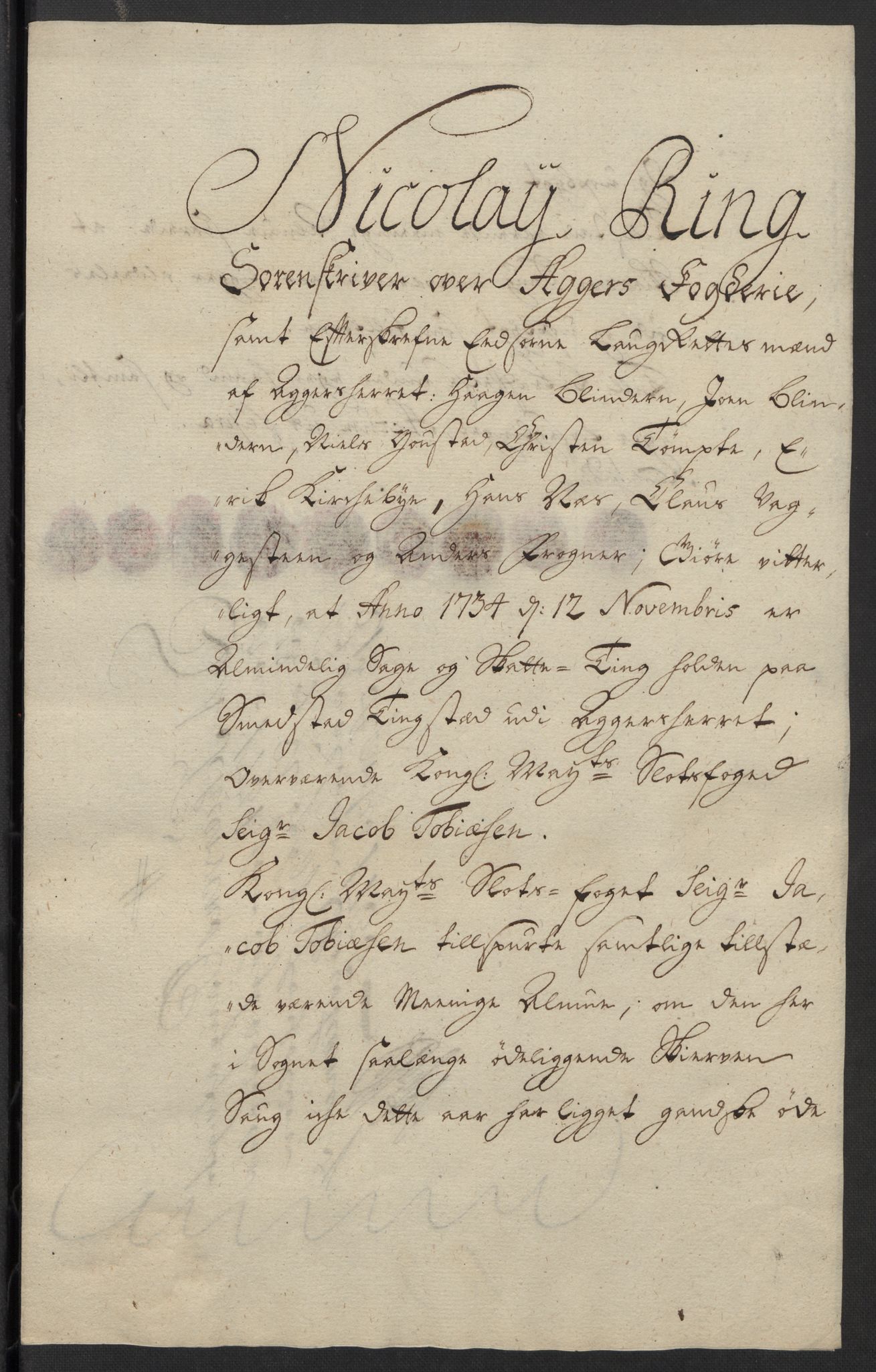 Rentekammeret inntil 1814, Reviderte regnskaper, Fogderegnskap, AV/RA-EA-4092/R10/L0473: Fogderegnskap Aker og Follo, 1734, p. 51