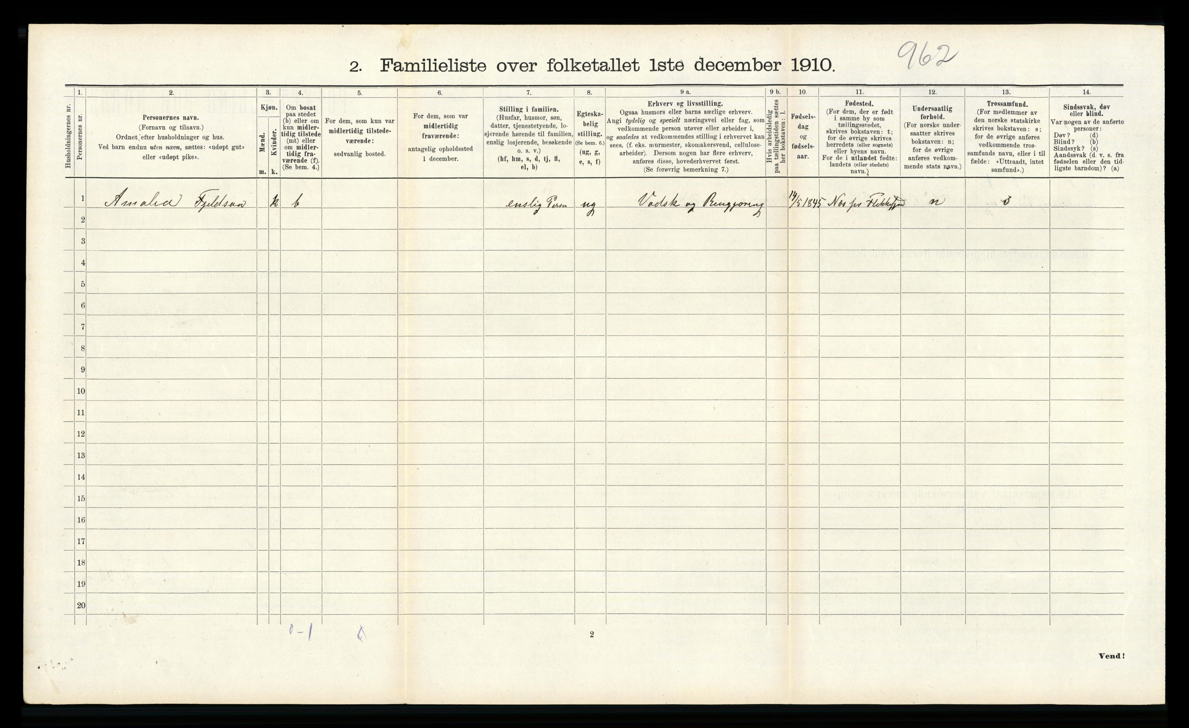 RA, 1910 census for Flekkefjord, 1910, p. 639