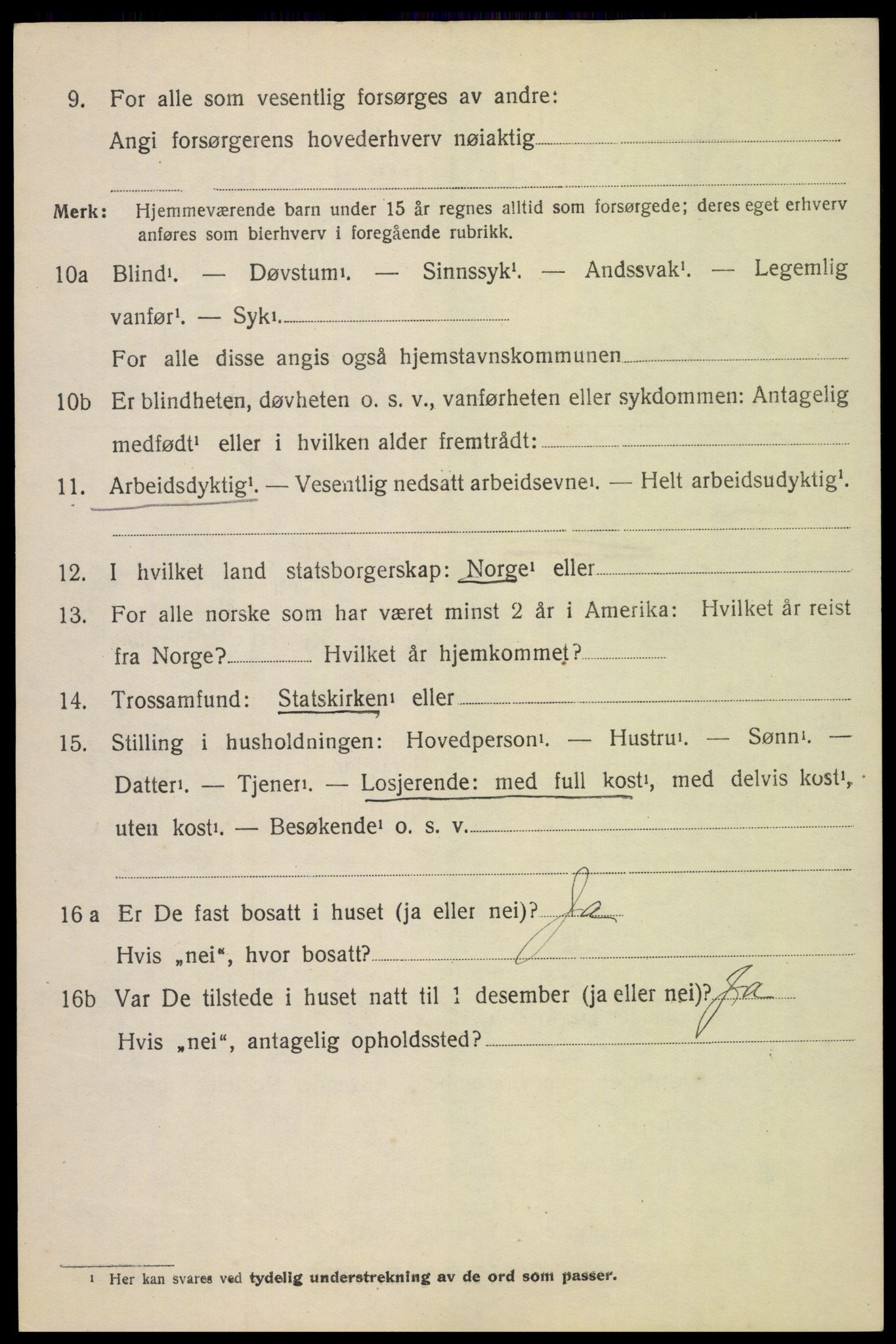 SAH, 1920 census for Lesja, 1920, p. 2529