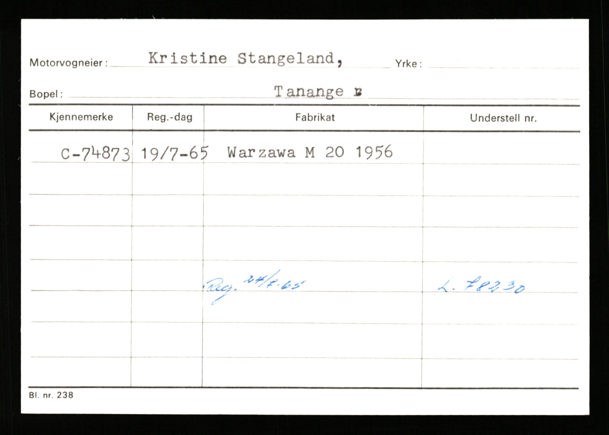 Stavanger trafikkstasjon, AV/SAST-A-101942/0/G/L0008: Registreringsnummer: 67519 - 84533, 1930-1971, p. 1059