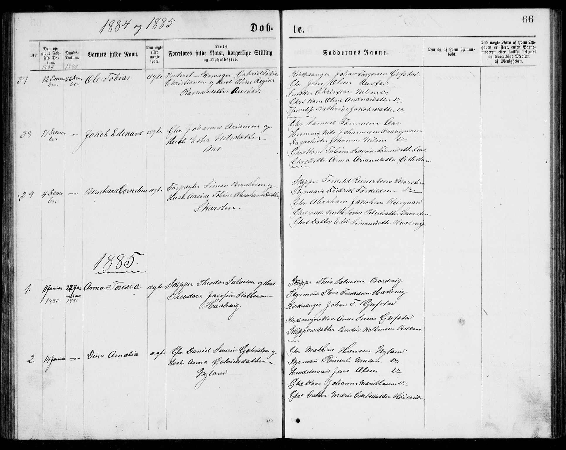 Lyngdal sokneprestkontor, AV/SAK-1111-0029/F/Fb/Fba/L0002: Parish register (copy) no. B 2, 1876-1886, p. 66