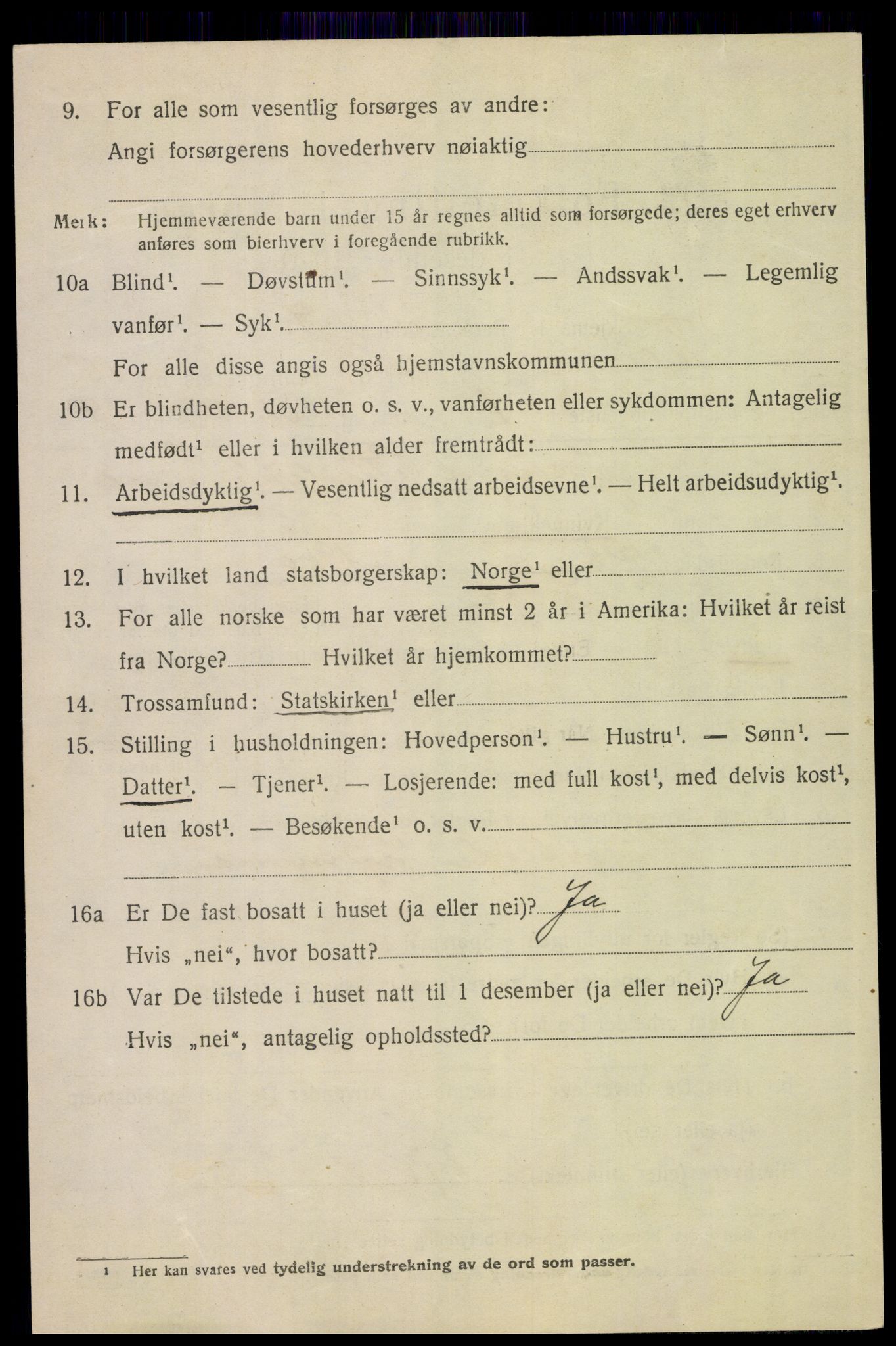 SAH, 1920 census for Tolga, 1920, p. 6878