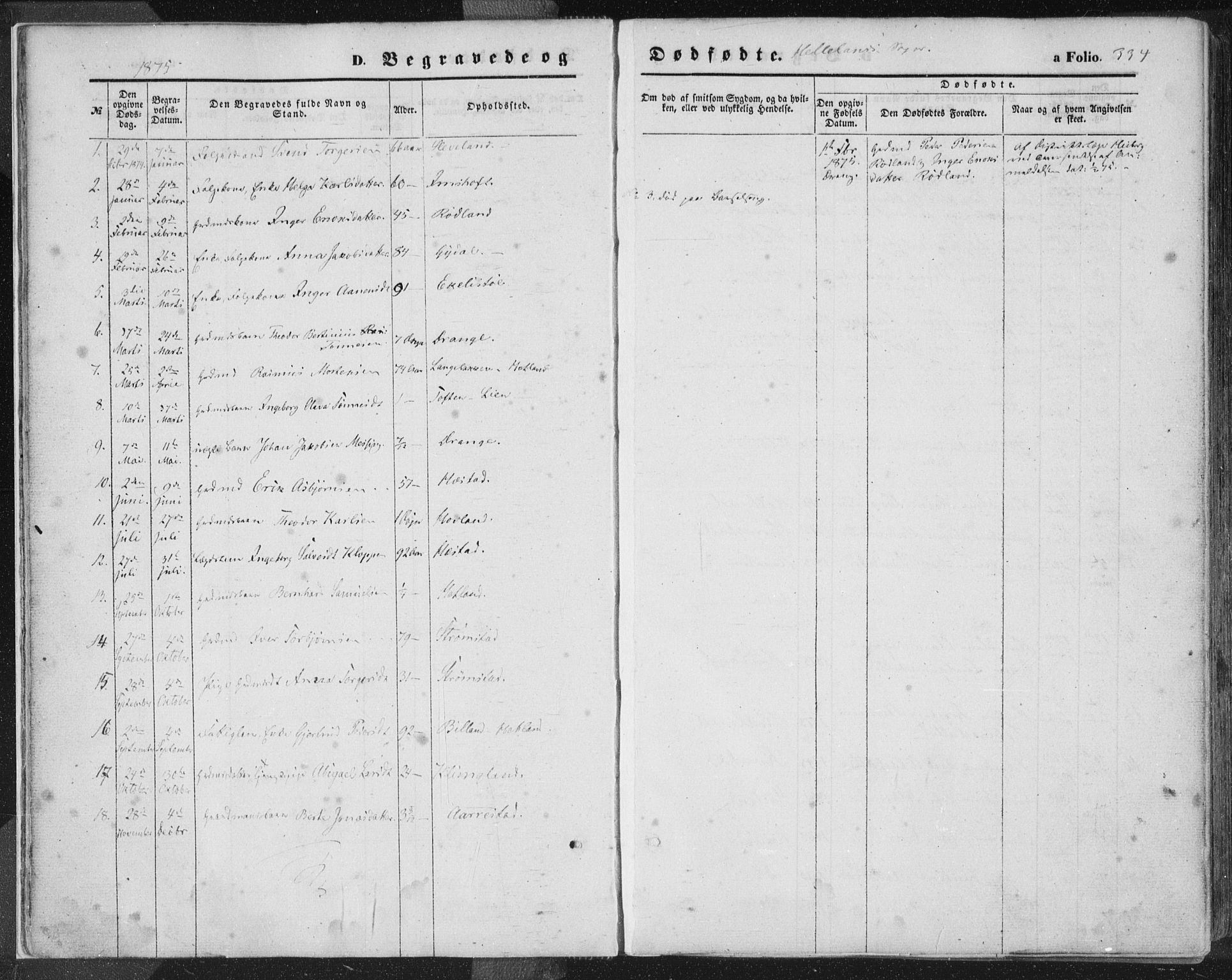 Helleland sokneprestkontor, SAST/A-101810: Parish register (official) no. A 7.2, 1863-1886, p. 334