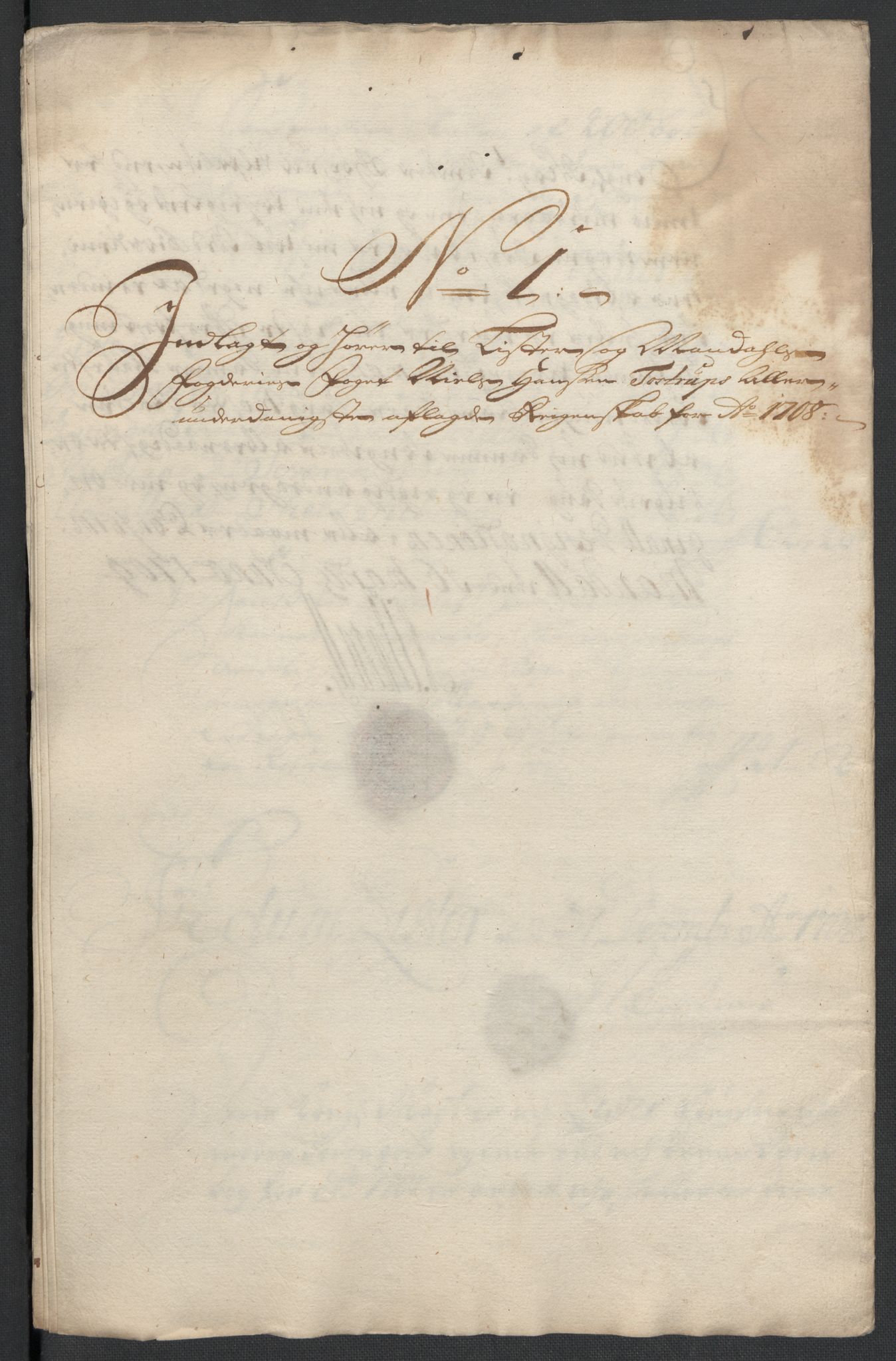 Rentekammeret inntil 1814, Reviderte regnskaper, Fogderegnskap, RA/EA-4092/R43/L2552: Fogderegnskap Lista og Mandal, 1705-1709, p. 30