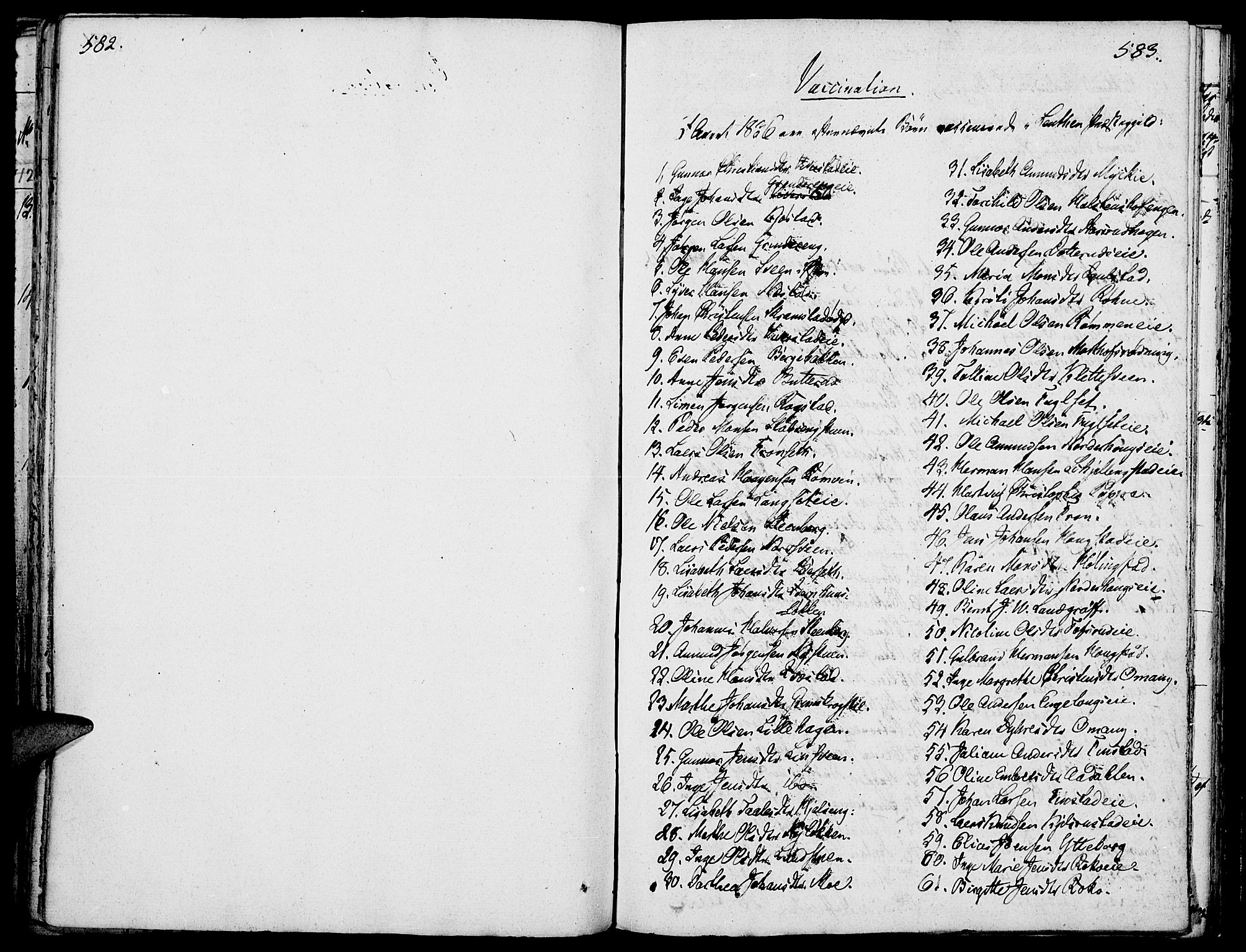 Løten prestekontor, SAH/PREST-022/K/Ka/L0006: Parish register (official) no. 6, 1832-1849, p. 582-583