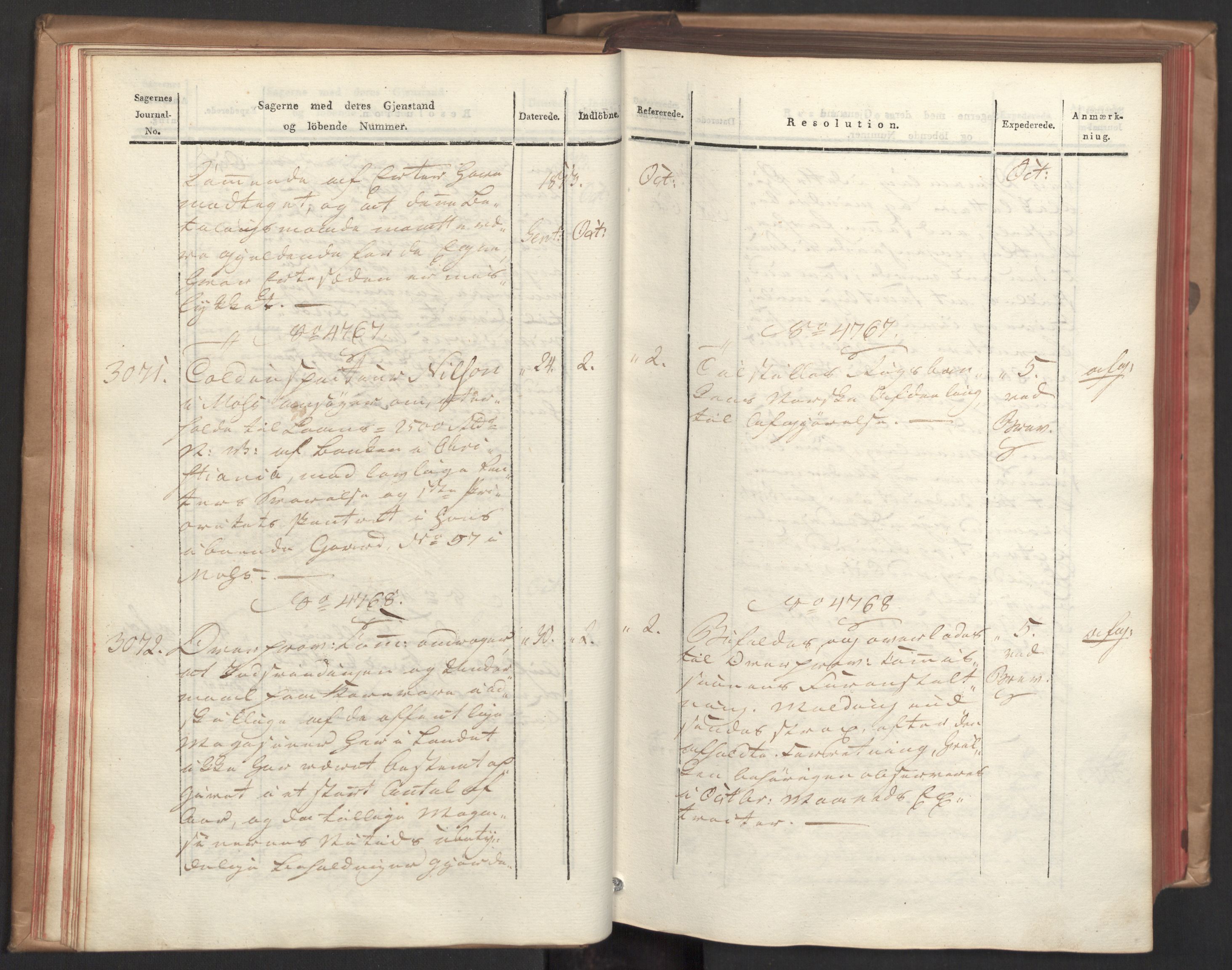 Stattholderembetet 1810-1814, 2. kontor (Kontor B), AV/RA-EA-5432/Ab/L0008: Referatprotokoll,  j.nr. 3043-3538,  l.nr. 4732-5314, 1813, p. 23