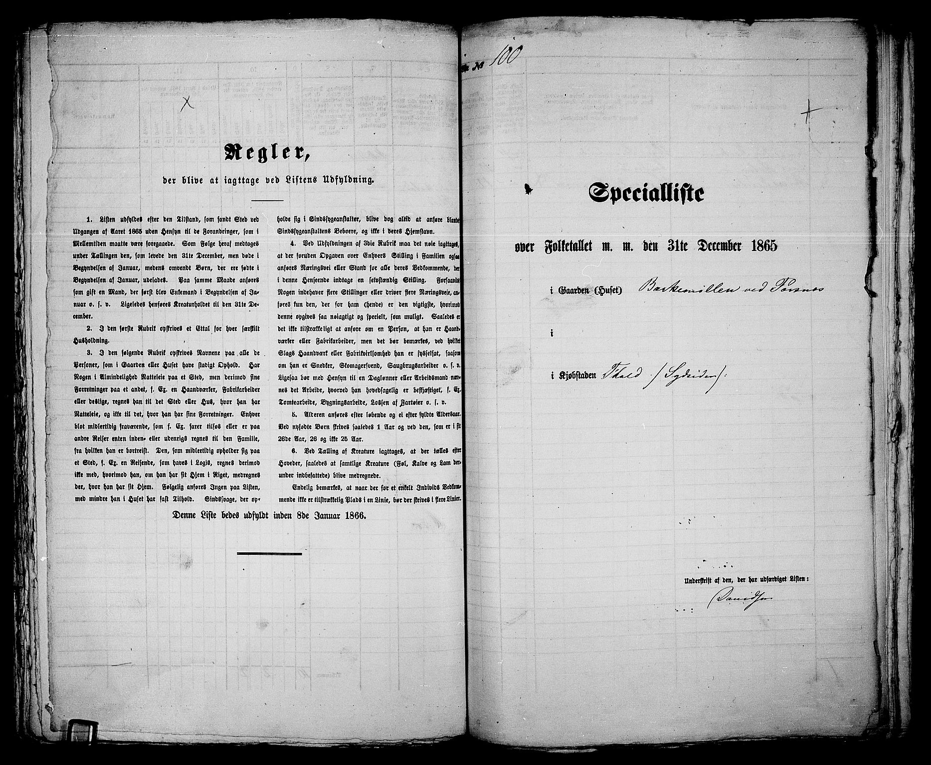 RA, 1865 census for Fredrikshald, 1865, p. 213