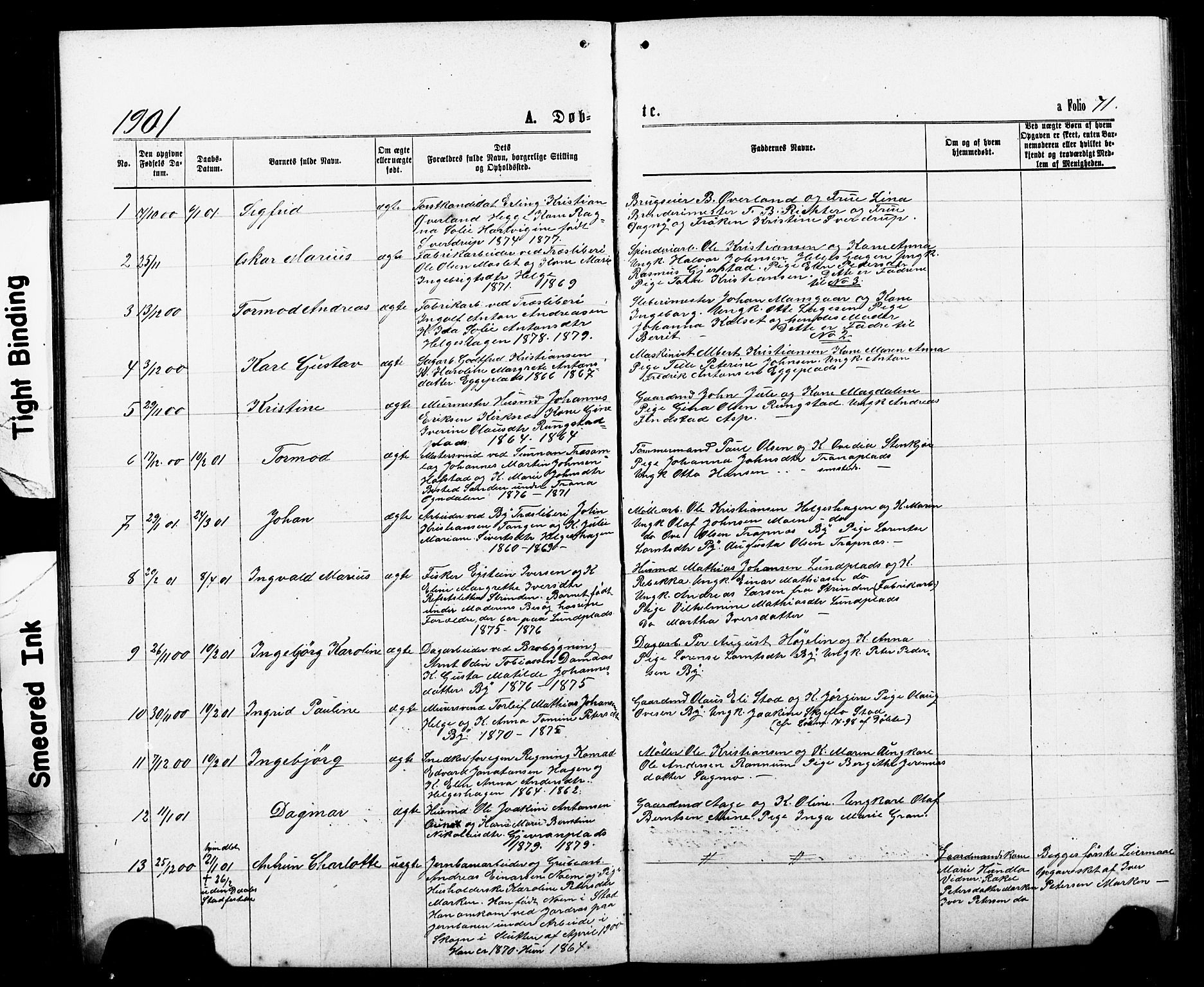 Ministerialprotokoller, klokkerbøker og fødselsregistre - Nord-Trøndelag, SAT/A-1458/740/L0380: Parish register (copy) no. 740C01, 1868-1902, p. 71